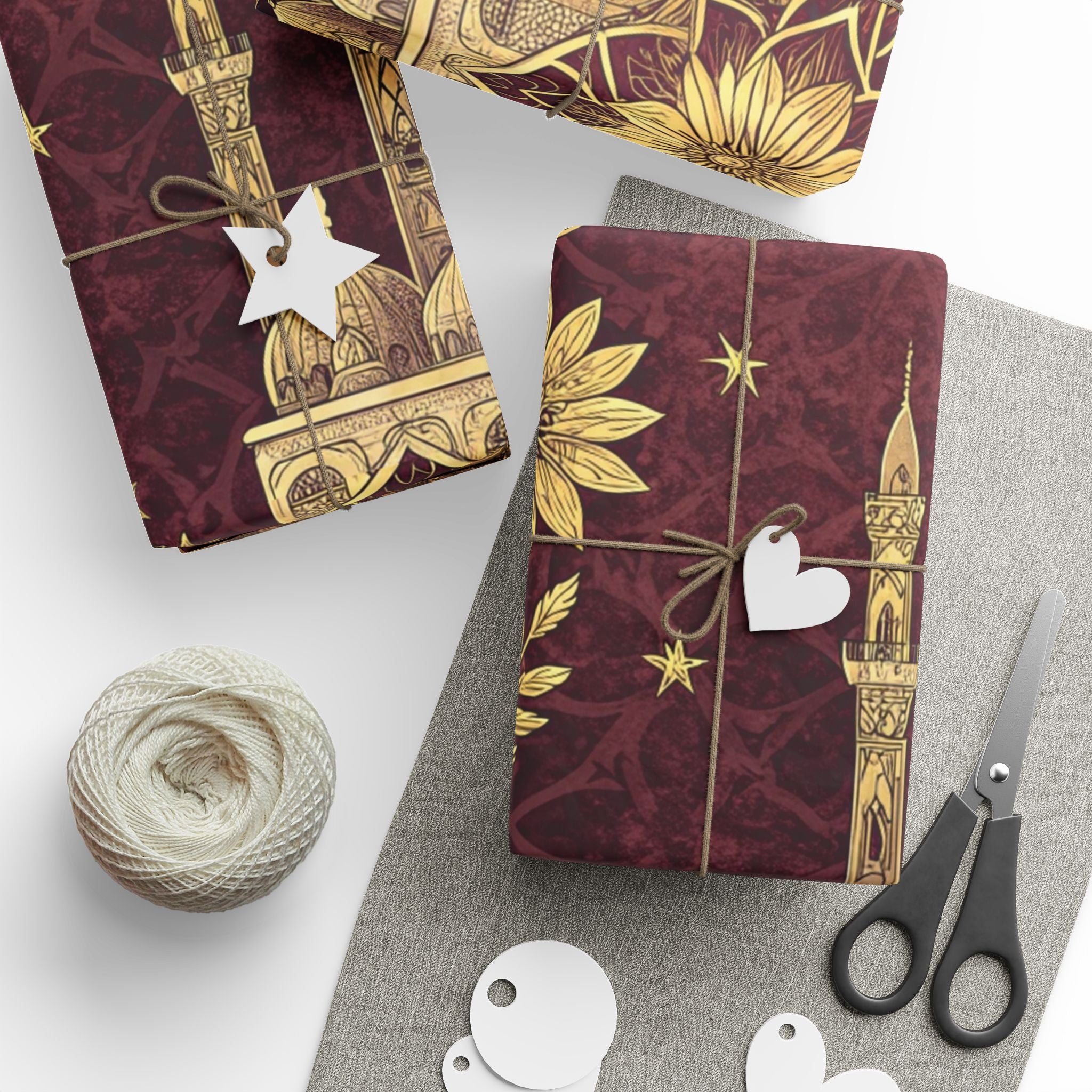 ramadan-night-wrapping-papers-islamic-celestial-gift-wrap-mosque-silhouette-eid-holiday-supplies-festive-present-packaging-re