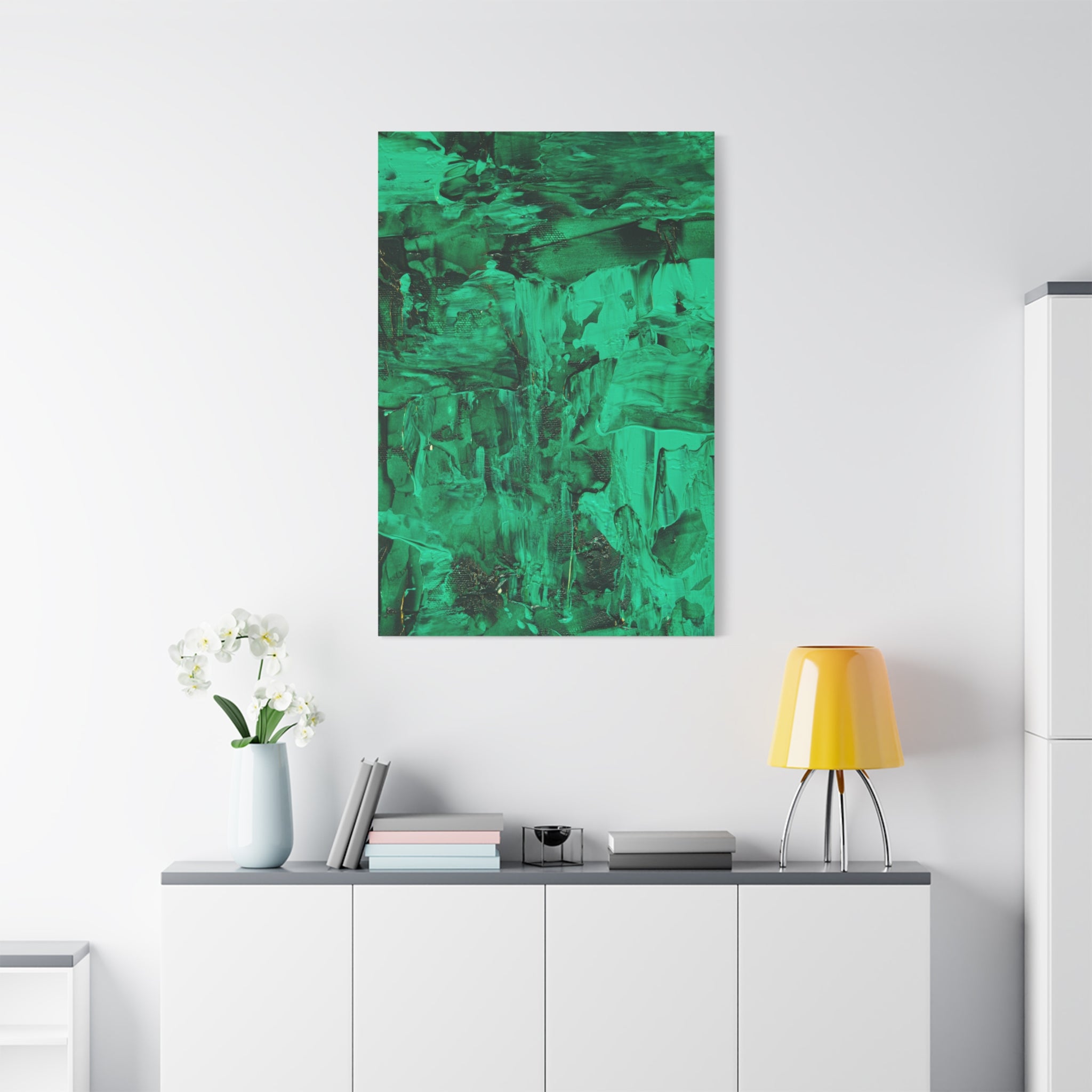 canvas-print-abstract-green-painting-wall-art-home-decor-office-decor-green-canvas-bedroom-gallery-wrap-modern-art-green-prin
