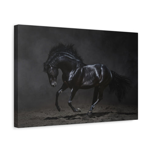 canvas-print-majestic-black-horse-wall-art-for-horse-lovers-farmhouse-decor-stretched-horse-painting-horse-print-wall-decor