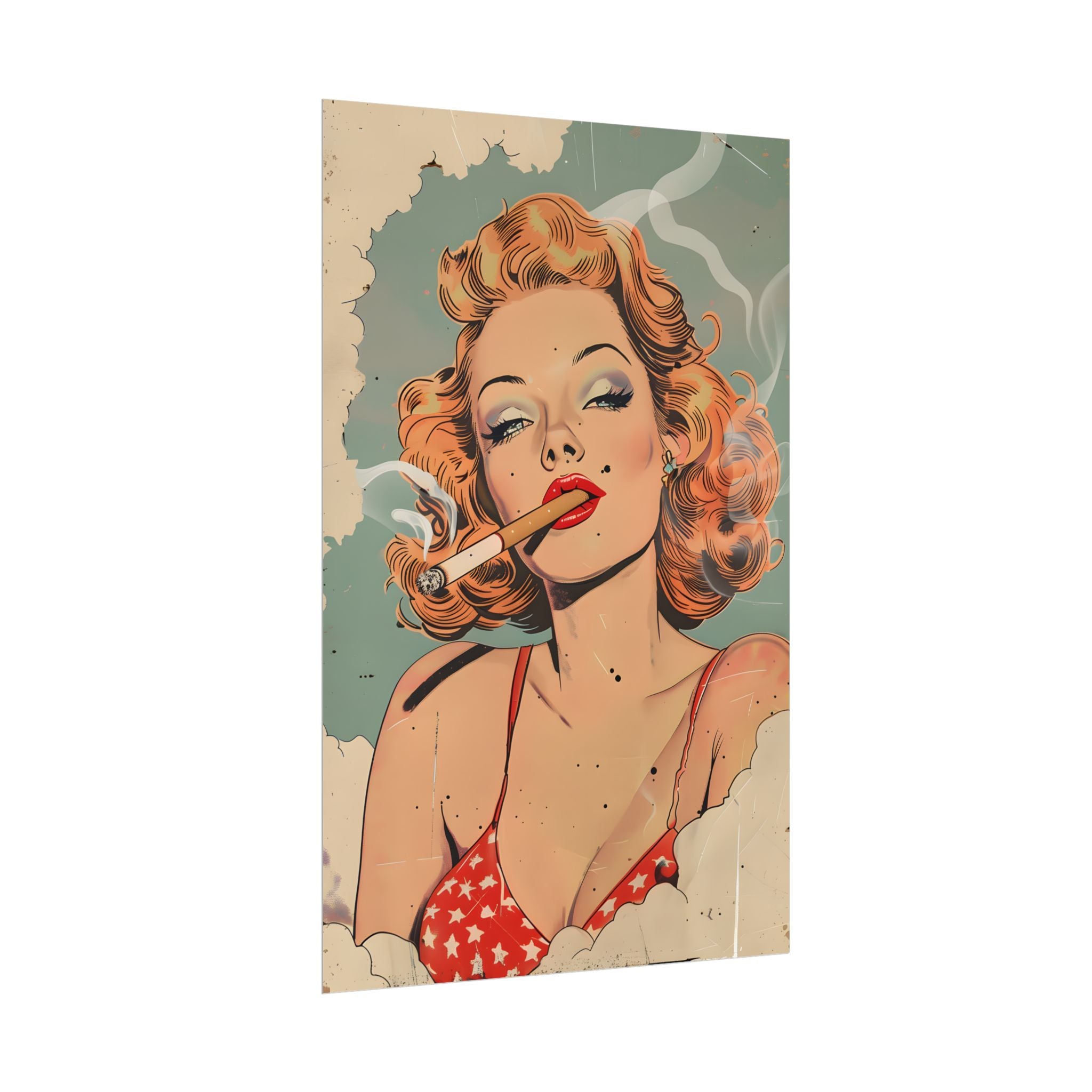 vintage-pin-up-girl-poster-print-girl-smoking-cigarette-wall-art-retro-pinup-poster-pin-up-illustration-home-decor-wall-hangi