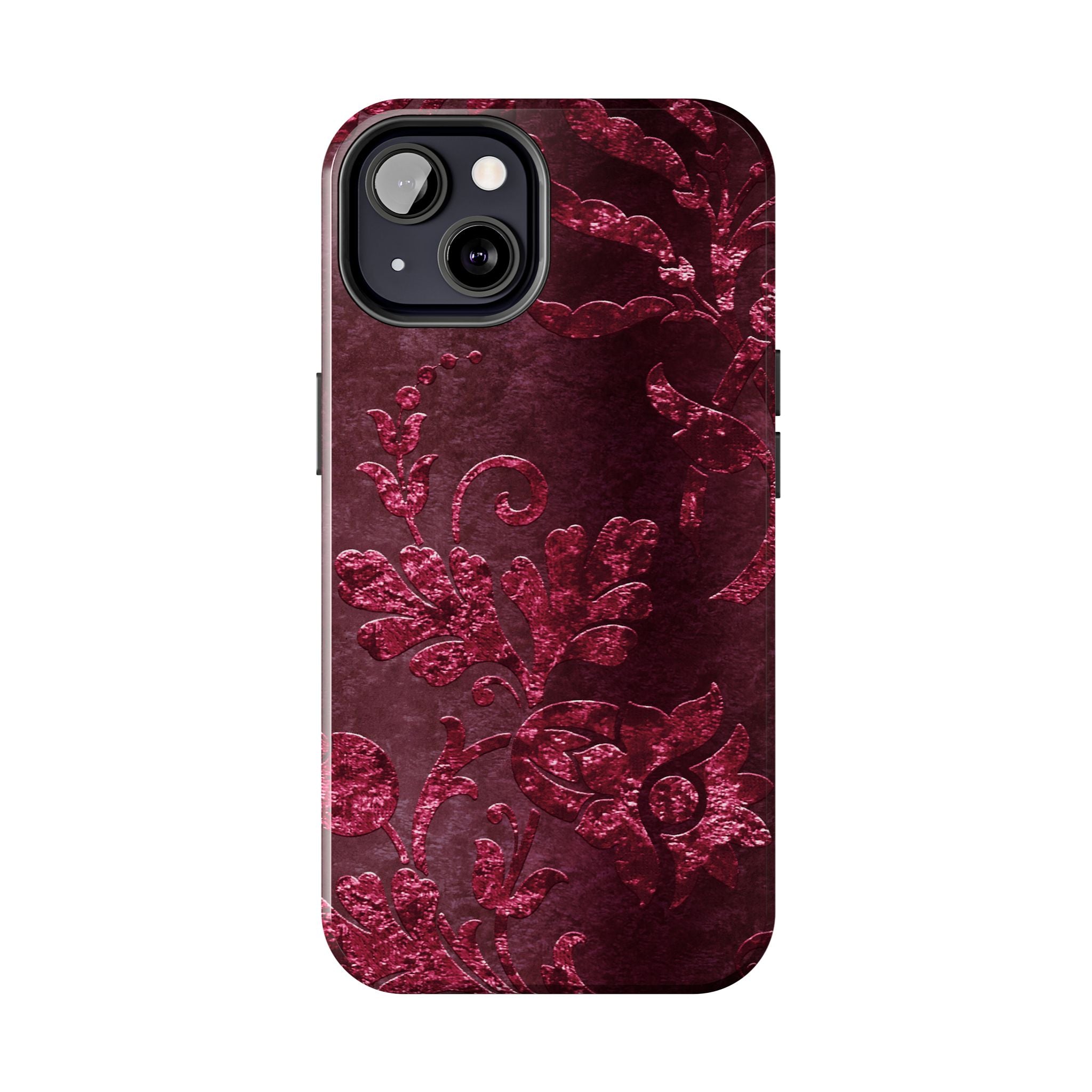 embossed-burgundy-velvet-tough-iphone-case-protective-iphone-cover-heavy-duty-iphone-case-rugged-phone-case-durable-smartphon