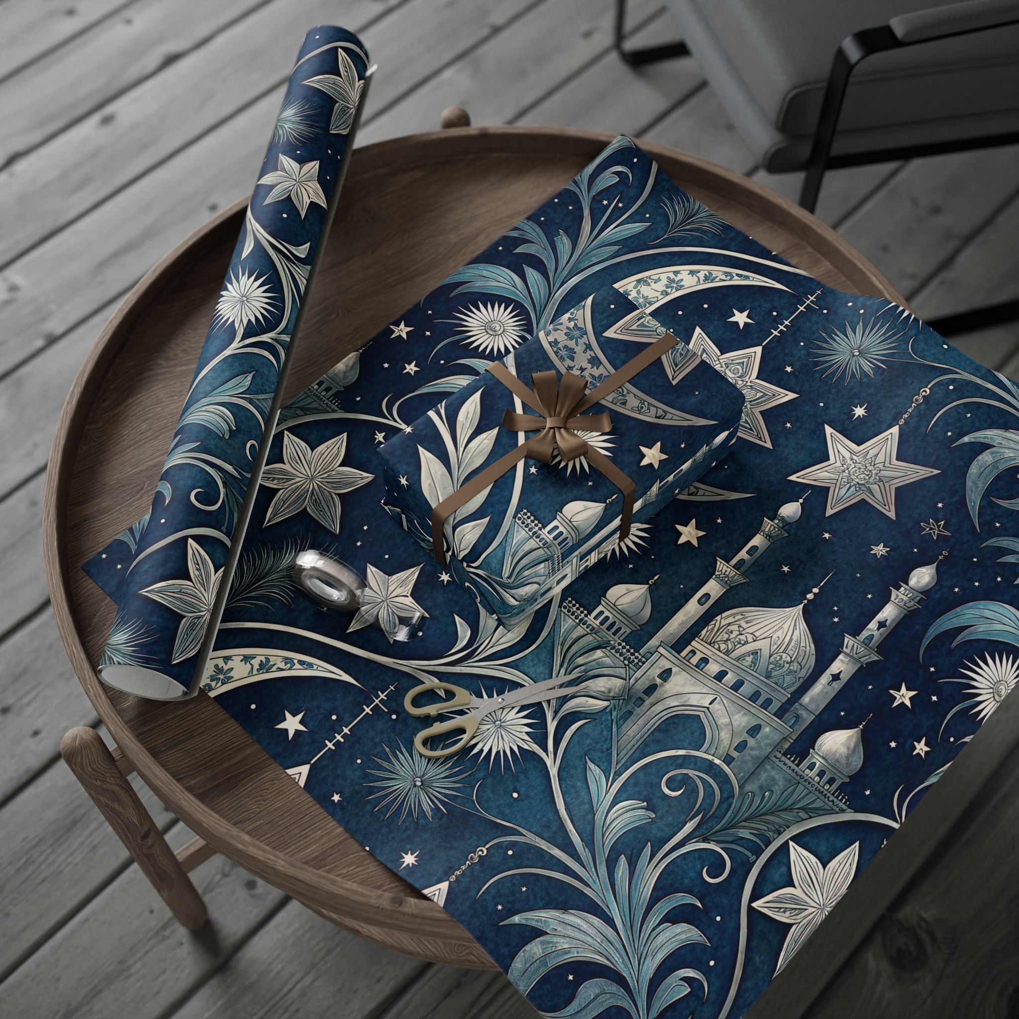 ramadan-night-wrapping-papers-islamic-celestial-gift-wrap-mosque-silhouette-eid-holiday-supplies-festive-present-packaging-re