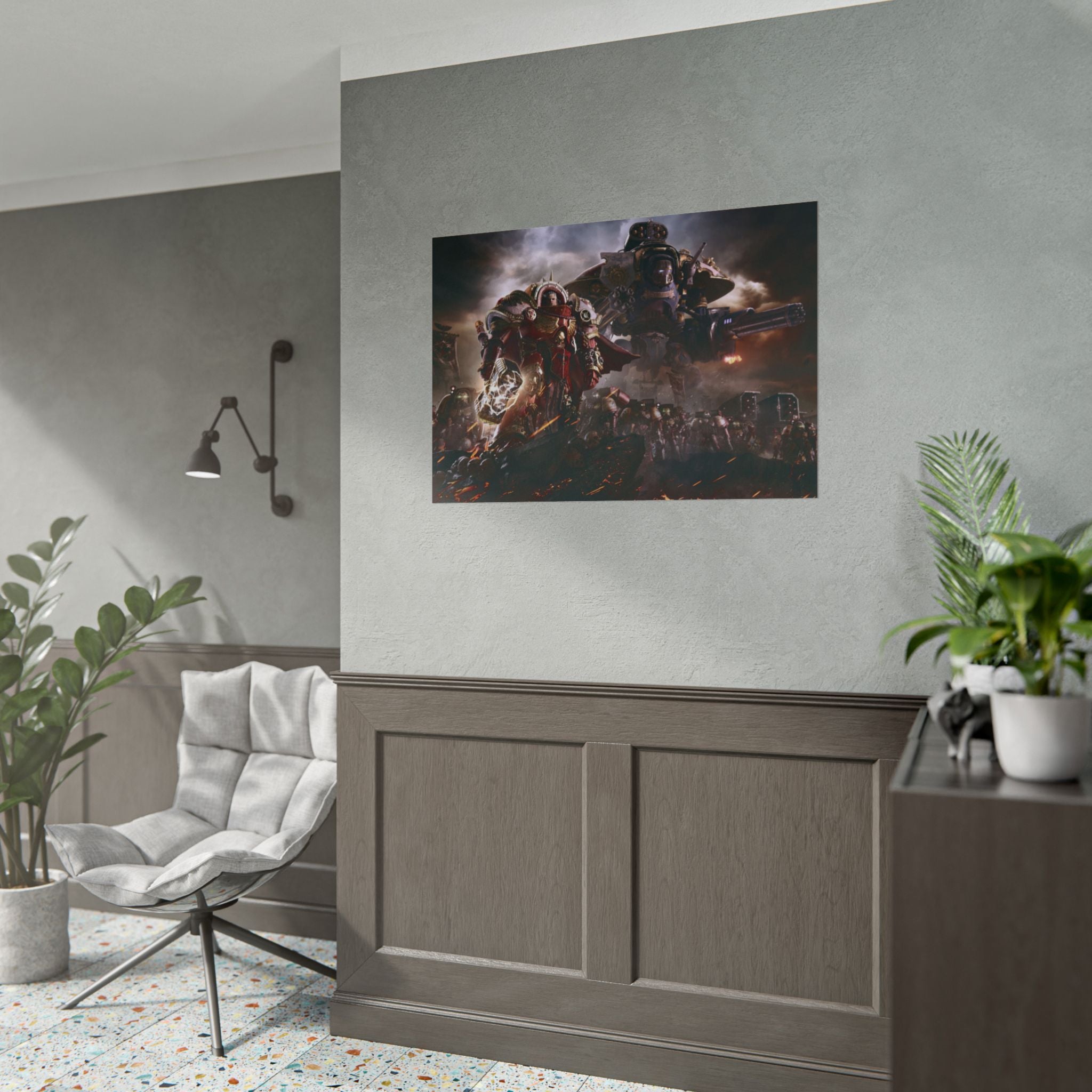 Warhammer 40K Blood Angels Poster Print — Rolled Wall Art for Gamers & Collectors, Ultramarines  Wall Art, Gaming Room Decor