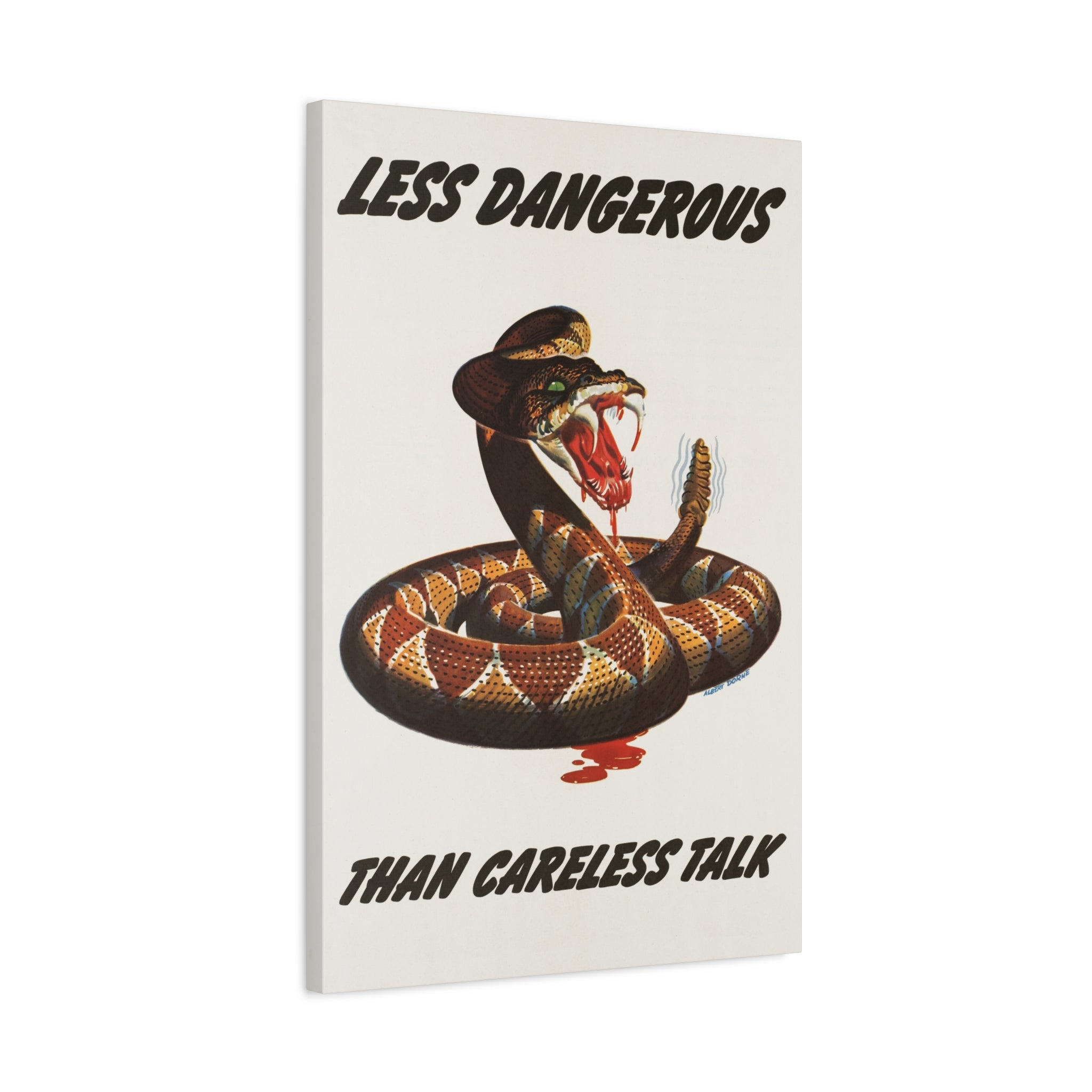 canvas-print-cobra-motivational-art-matte-finish-stretched-wall-art-less-dangerous-than-careless-talk-home-decor