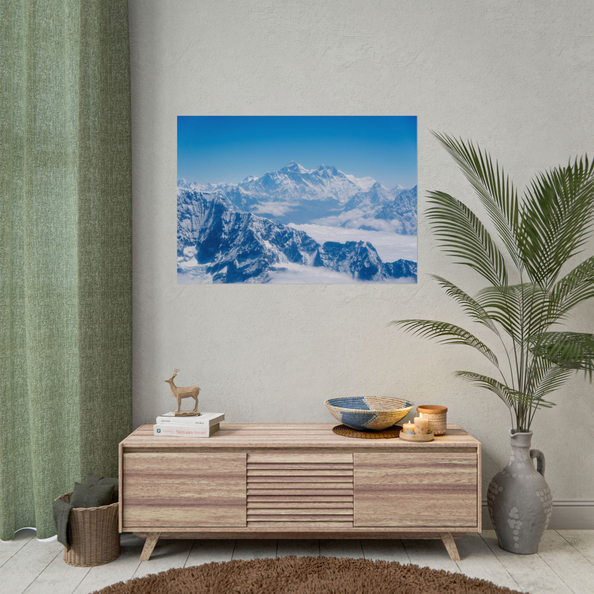 blue-mountain-poster-wall-art-blue-nature-art-print-home-decor-winter-landscape-wall-decor-mountain-print-wall-hanging