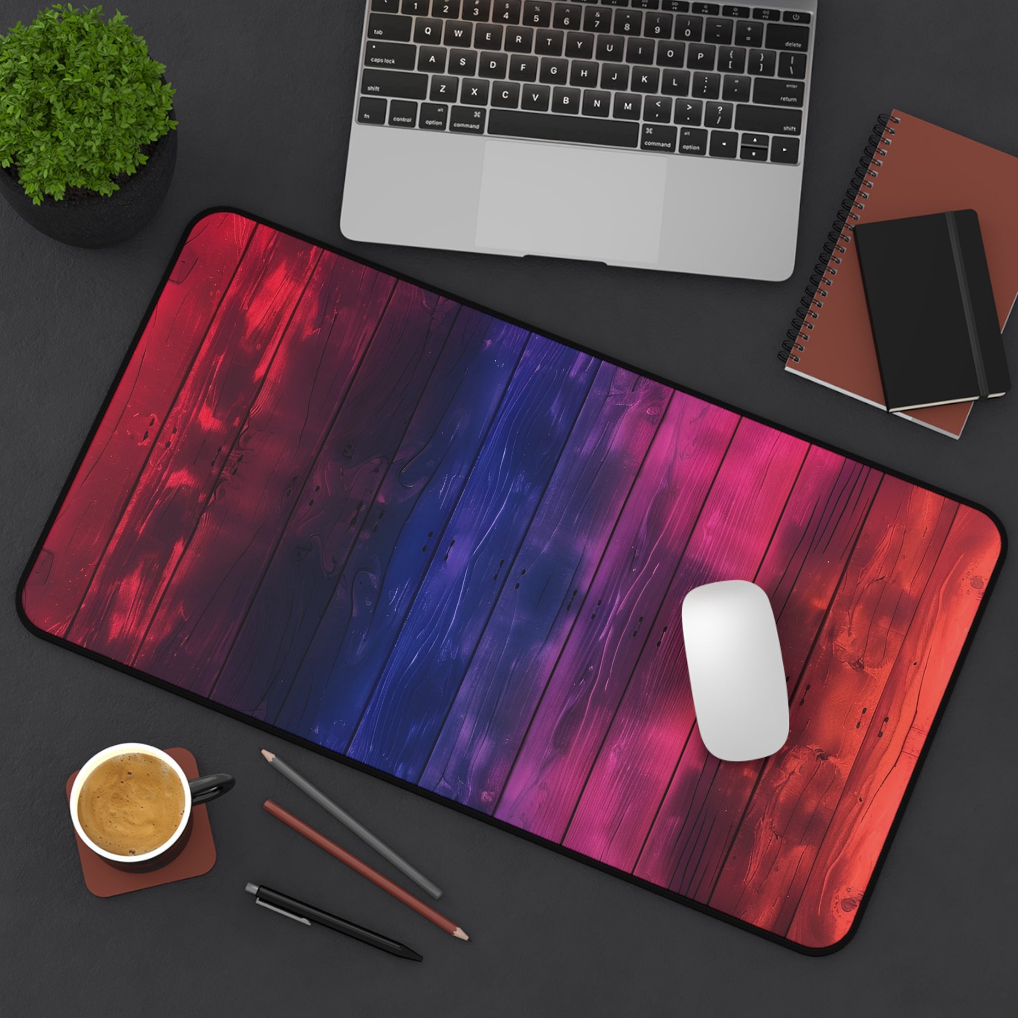 colorful-neon-wood-large-desk-mat-mousepad-vibrant-office-decor-rainbow-neon-wood-pattern-desk-mat