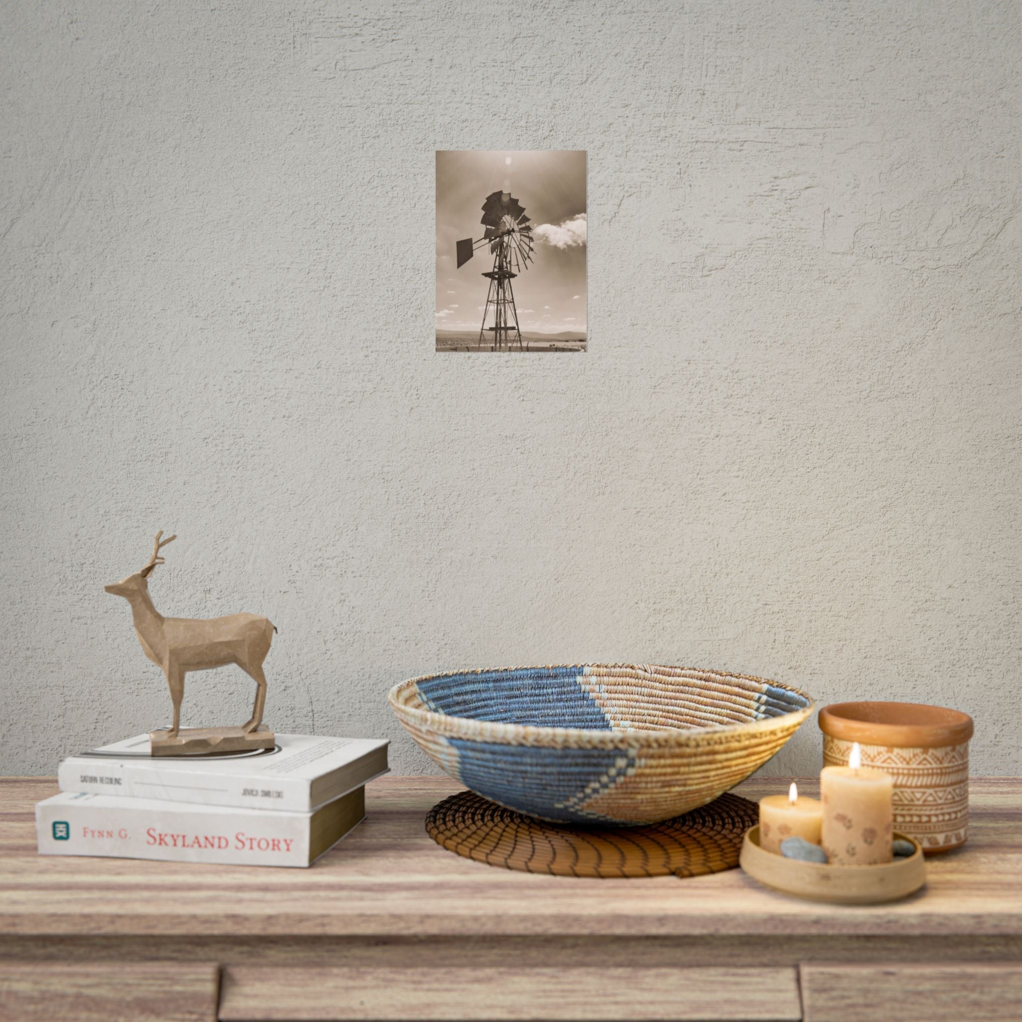 rustic-windmill-photography-poster-print-farm-house-wall-decor-gift-for-farmers-country-home-decor-windmill-wall-art