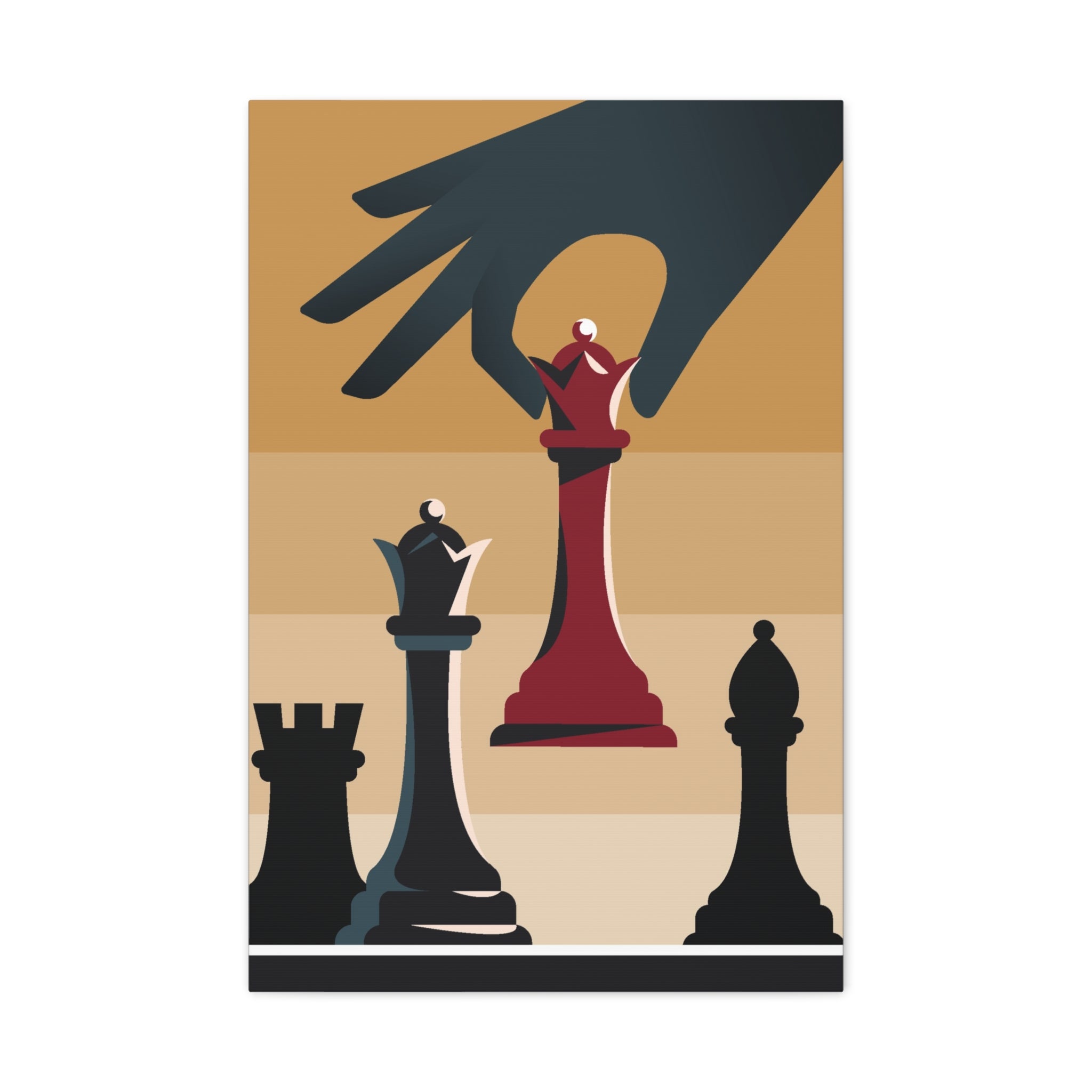 chess-queen-matte-canvas-print-home-decor-for-chess-lovers-stretched-wall-art-chess-player-gift-game-room-decoration-chess-ar