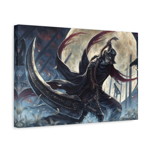 Bloodborne Gehrman The First Hunter Xlarge Canvas Wall Art — Stretched Home Decor, Game Wall Art Print