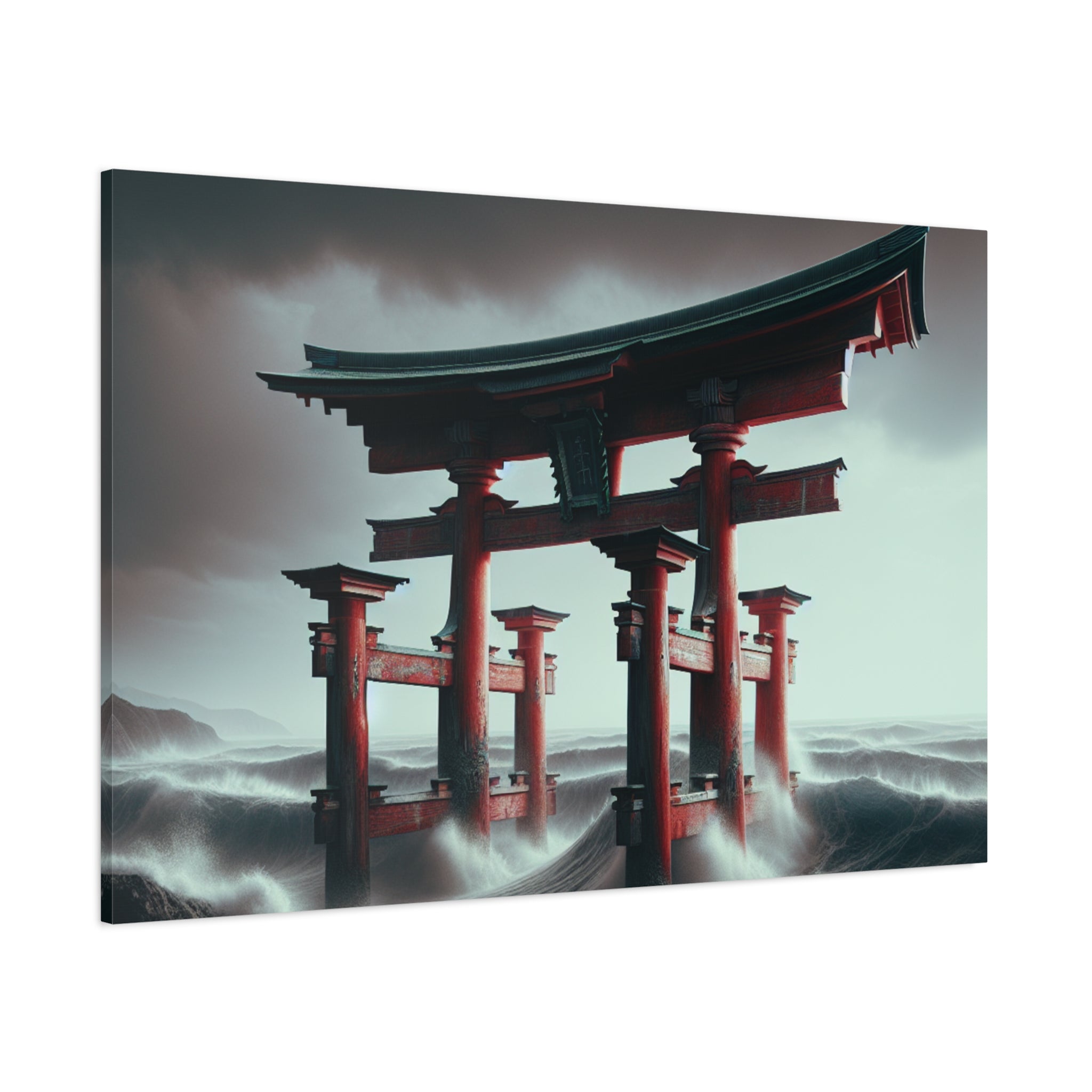 canvas-art-japanese-torri-gate-geisha-wall-decor-matte-stretched-artwork-home-decoration-asian-inspired-painting-oriental-roo