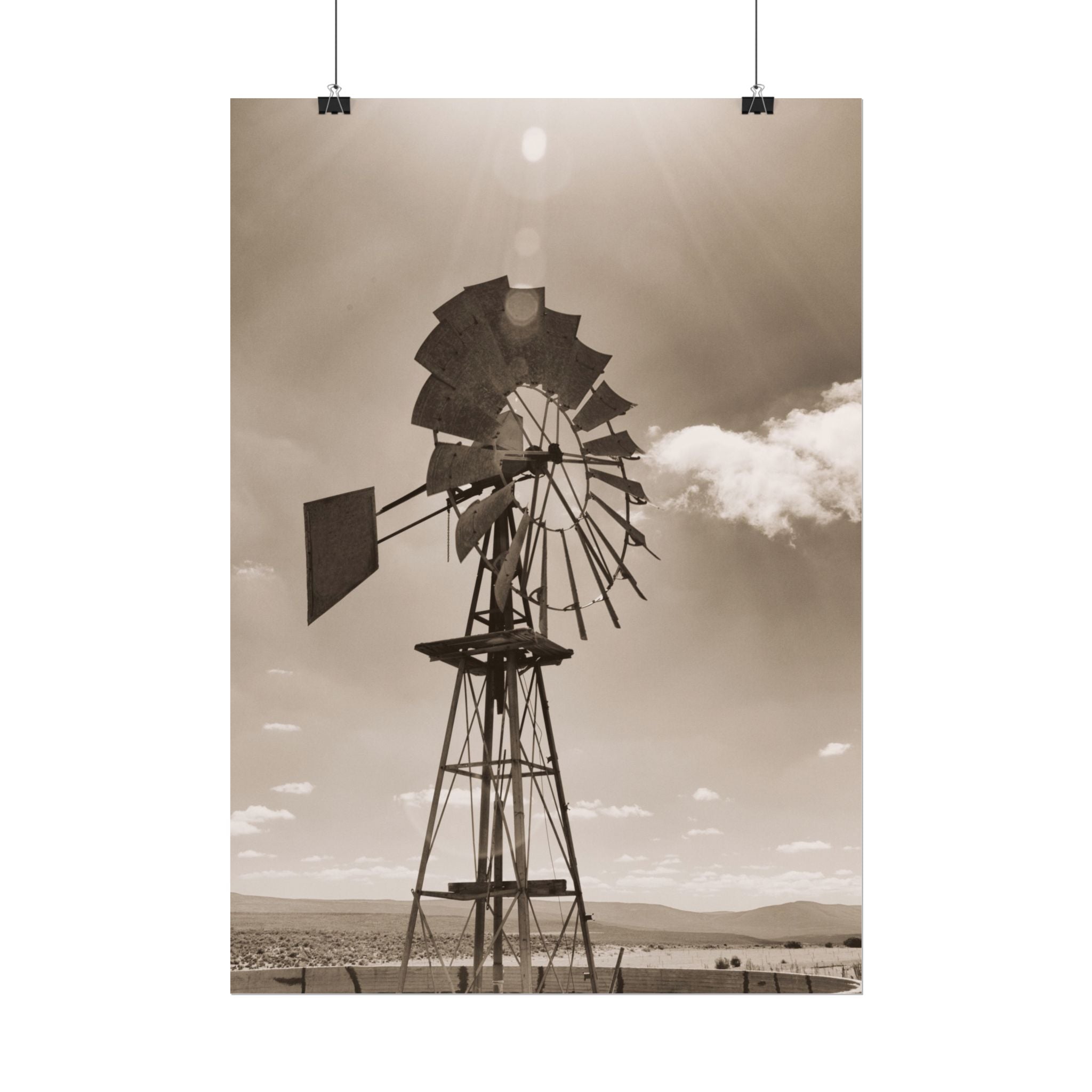 rustic-windmill-photography-poster-print-farm-house-wall-decor-gift-for-farmers-country-home-decor-windmill-wall-art