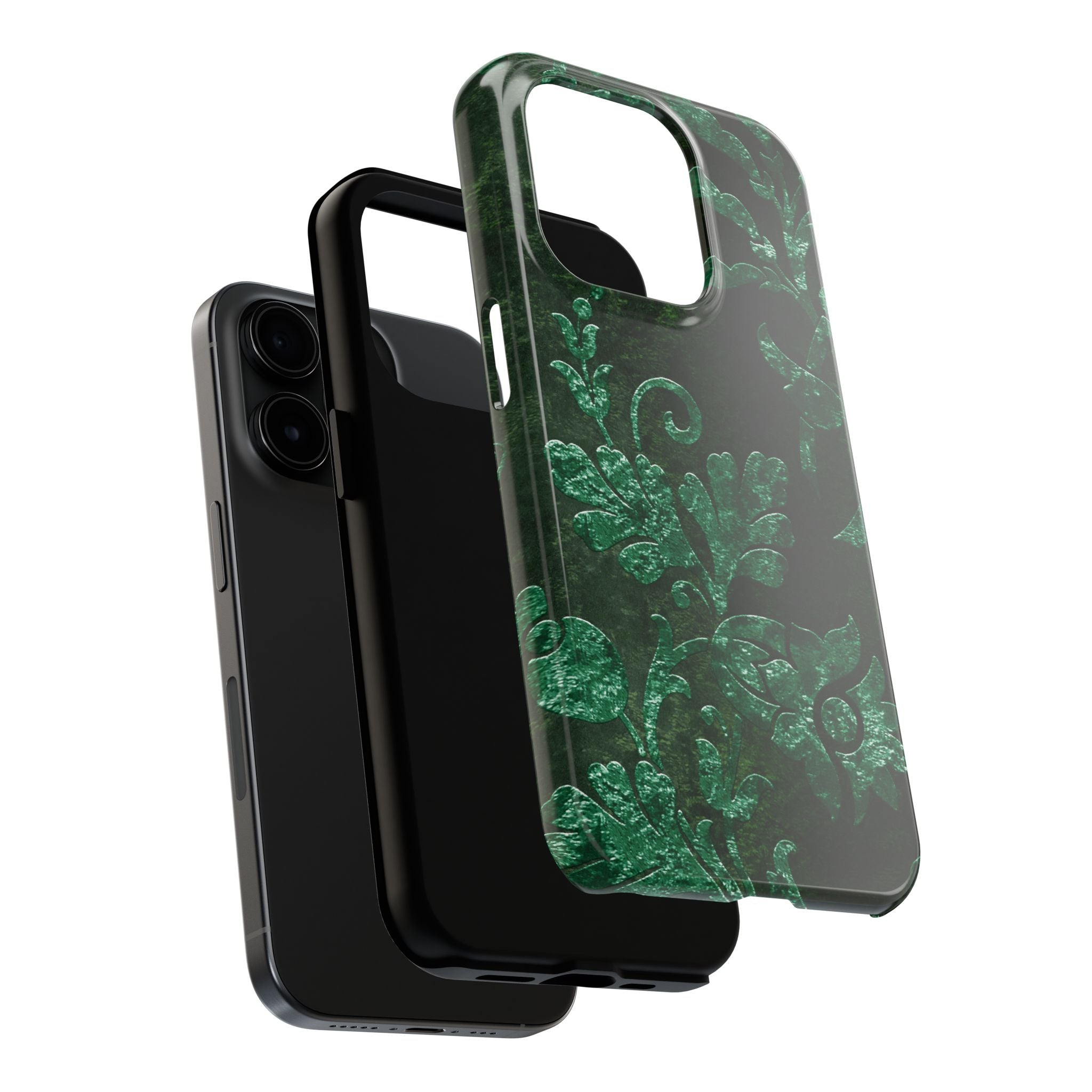 embossed-emerald-velvet-tough-phone-case-protective-iphone-cover-heavy-duty-phone-case-rugged-phone-case-durable-smartphone-c