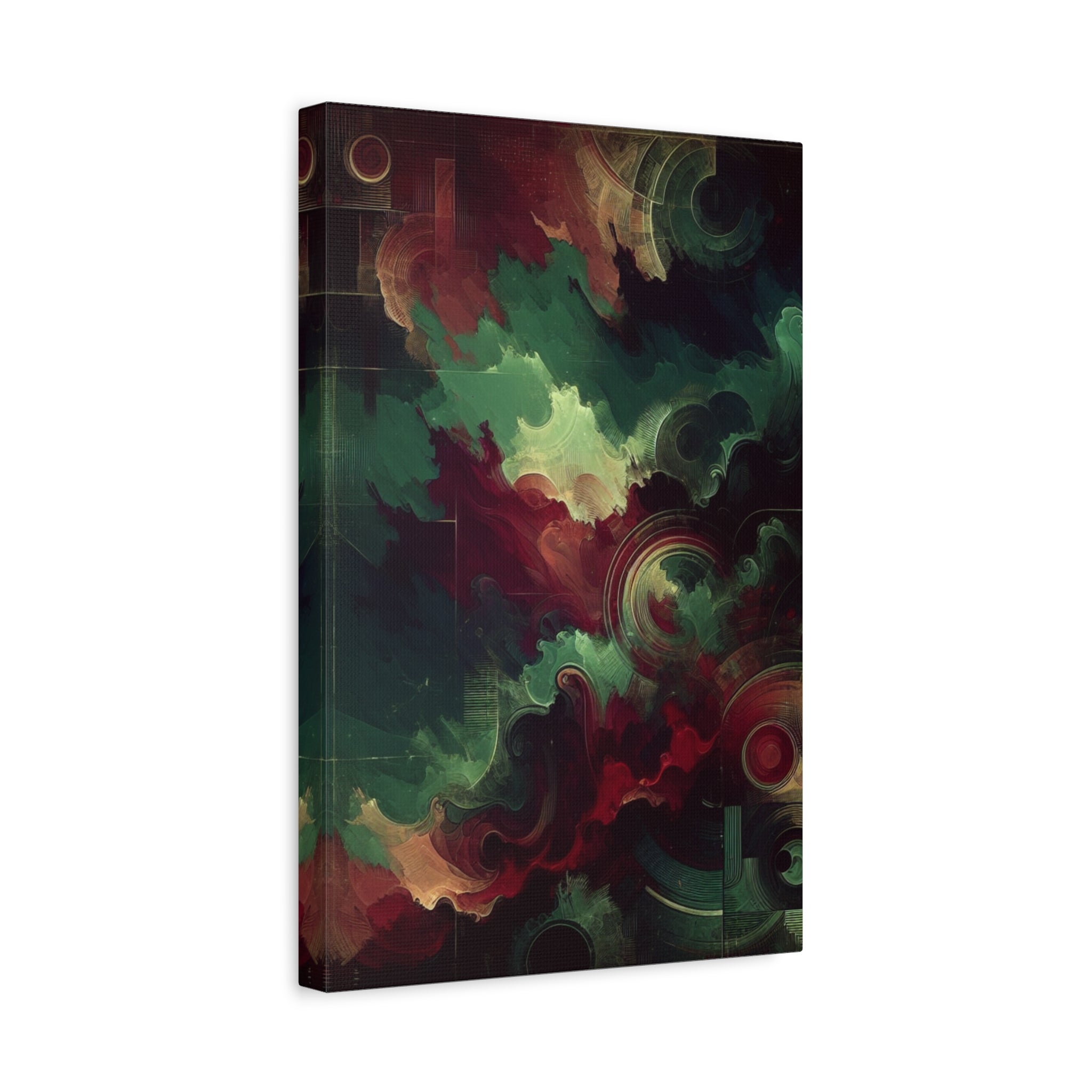 canvas-print-abstract-green-and-burgundy-wall-art-living-room-decor-gallery-wrap-canvas-abstract-wall-decor-colorful-art-home