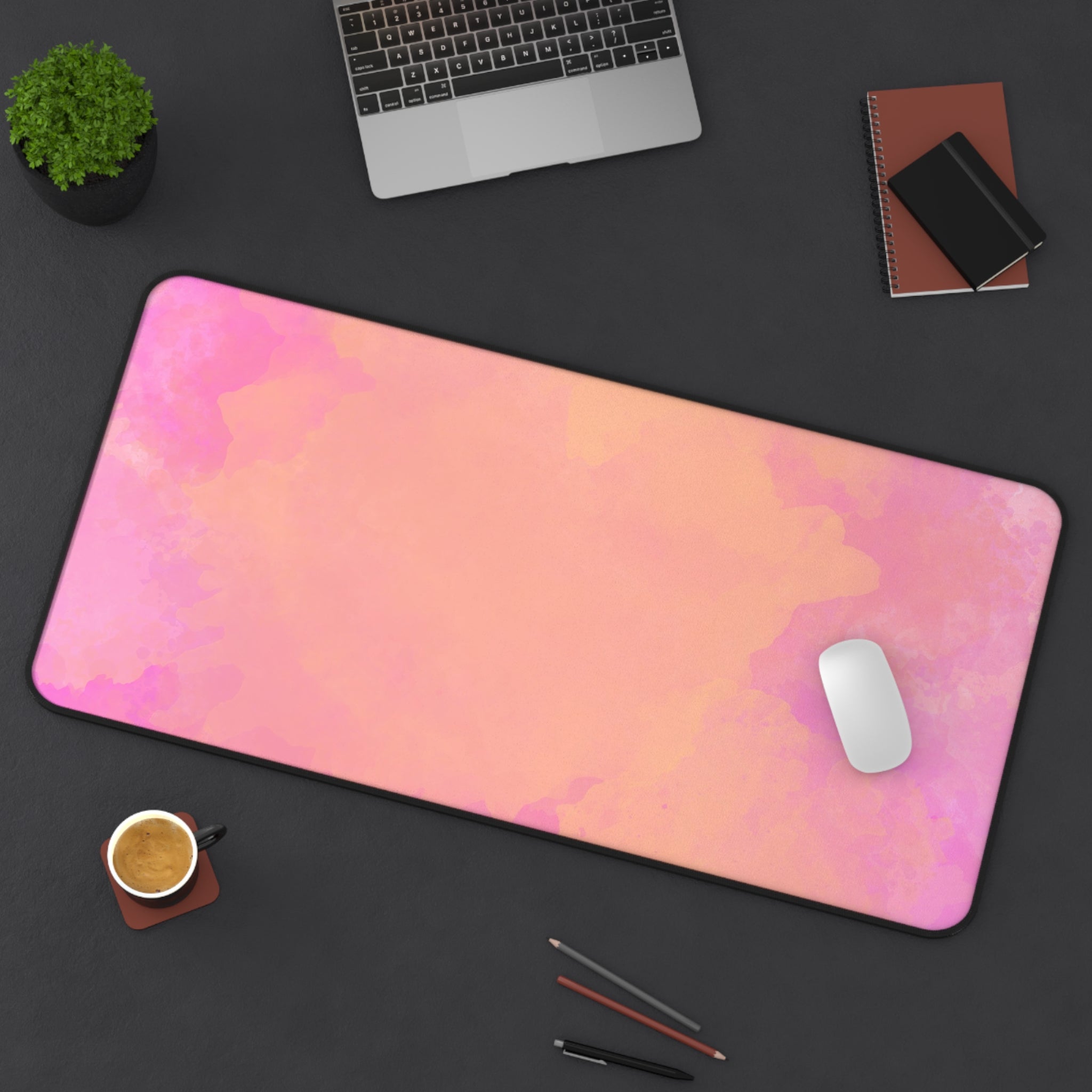 watercolor-pink-orange-desk-mat-gaming-mousepad-office-desk-accessories-large-desk-blotter-computer-desk-cover-home-essential