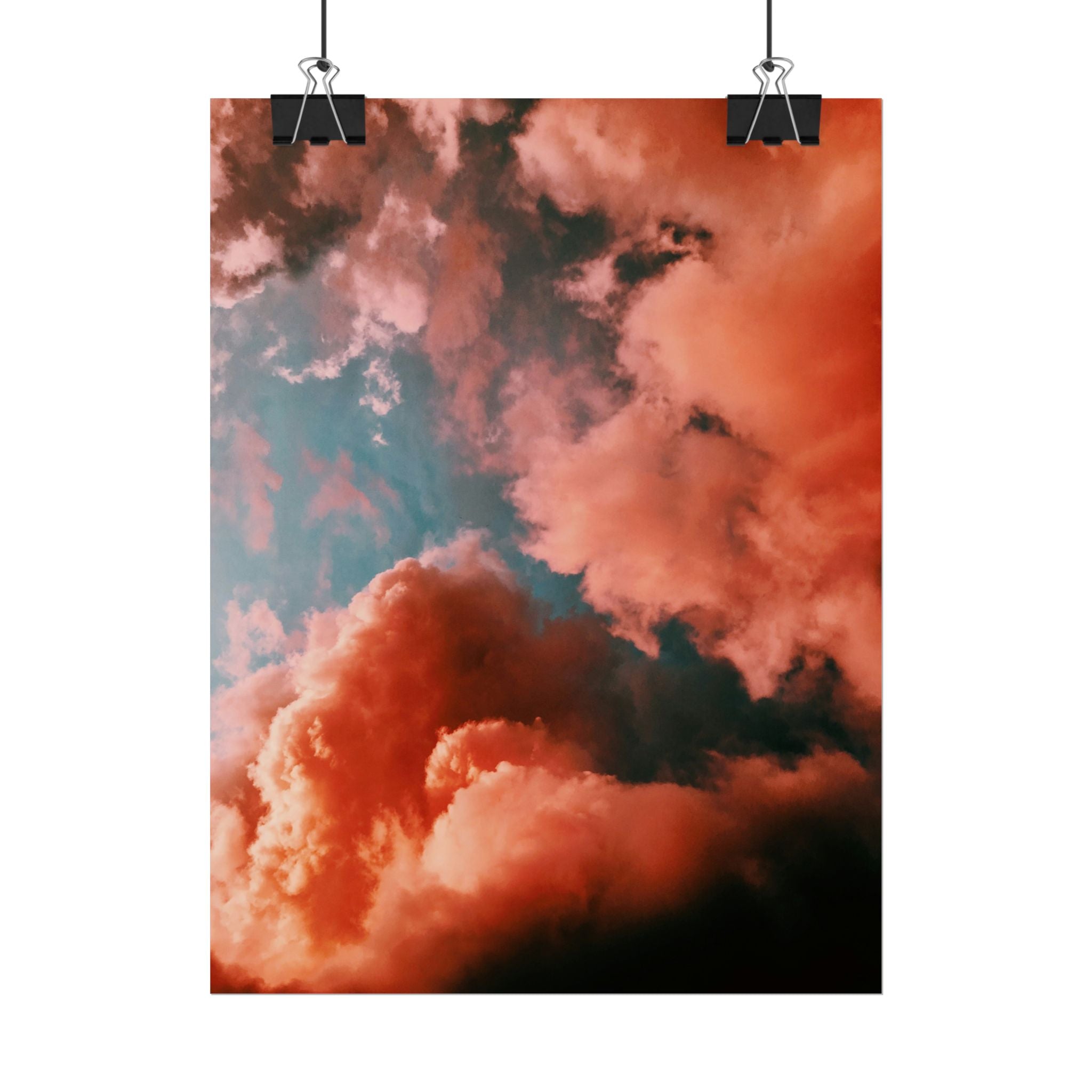 pinkish-cloud-sunset-poster-print-pink-wall-art-sunset-artwork-home-wall-decor-room-decoration-wall-hanging