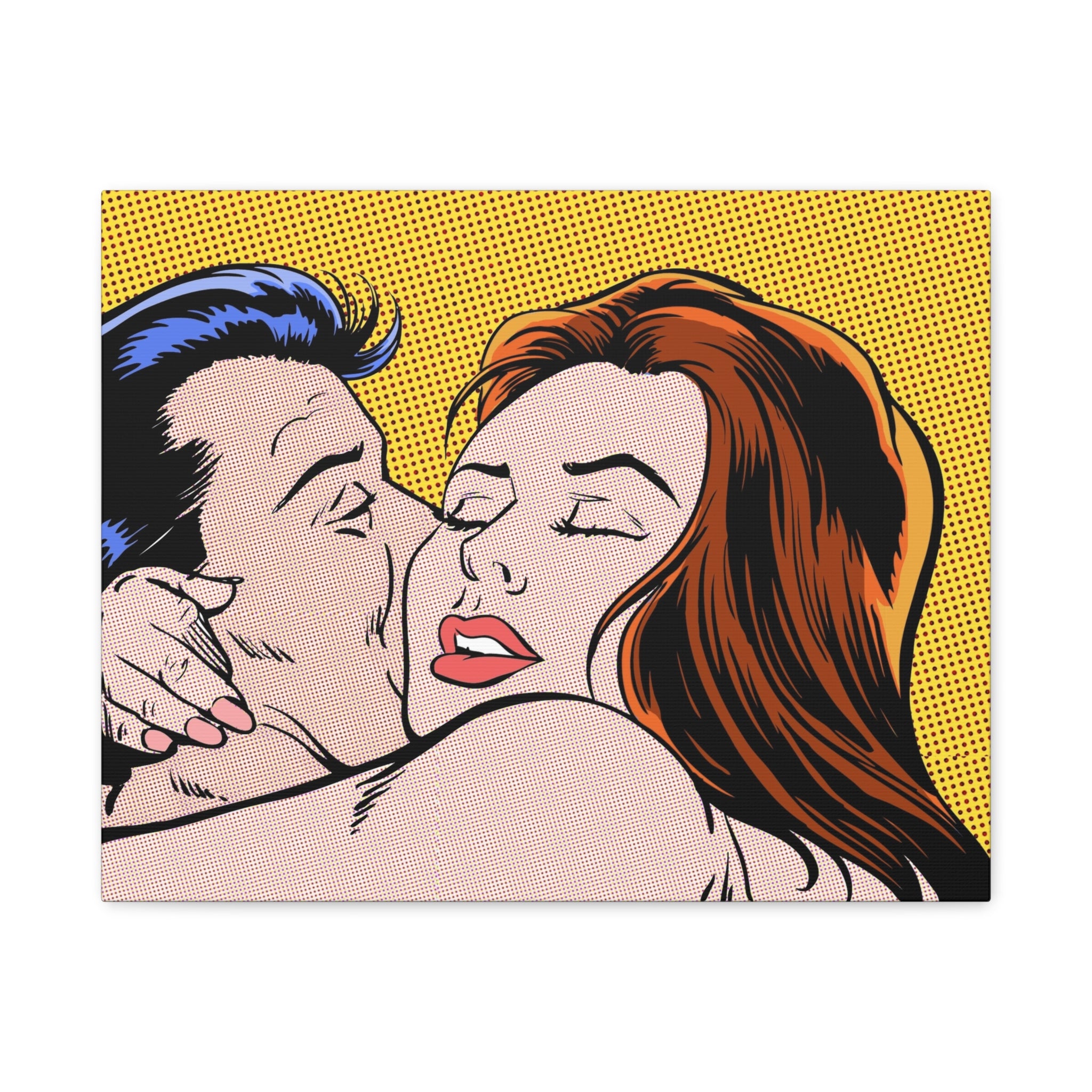 pop-art-canvas-print-retro-wall-art-stretched-matte-canvas-kiss-love-home-decor-wall-decor-poster-decorative-art-gift