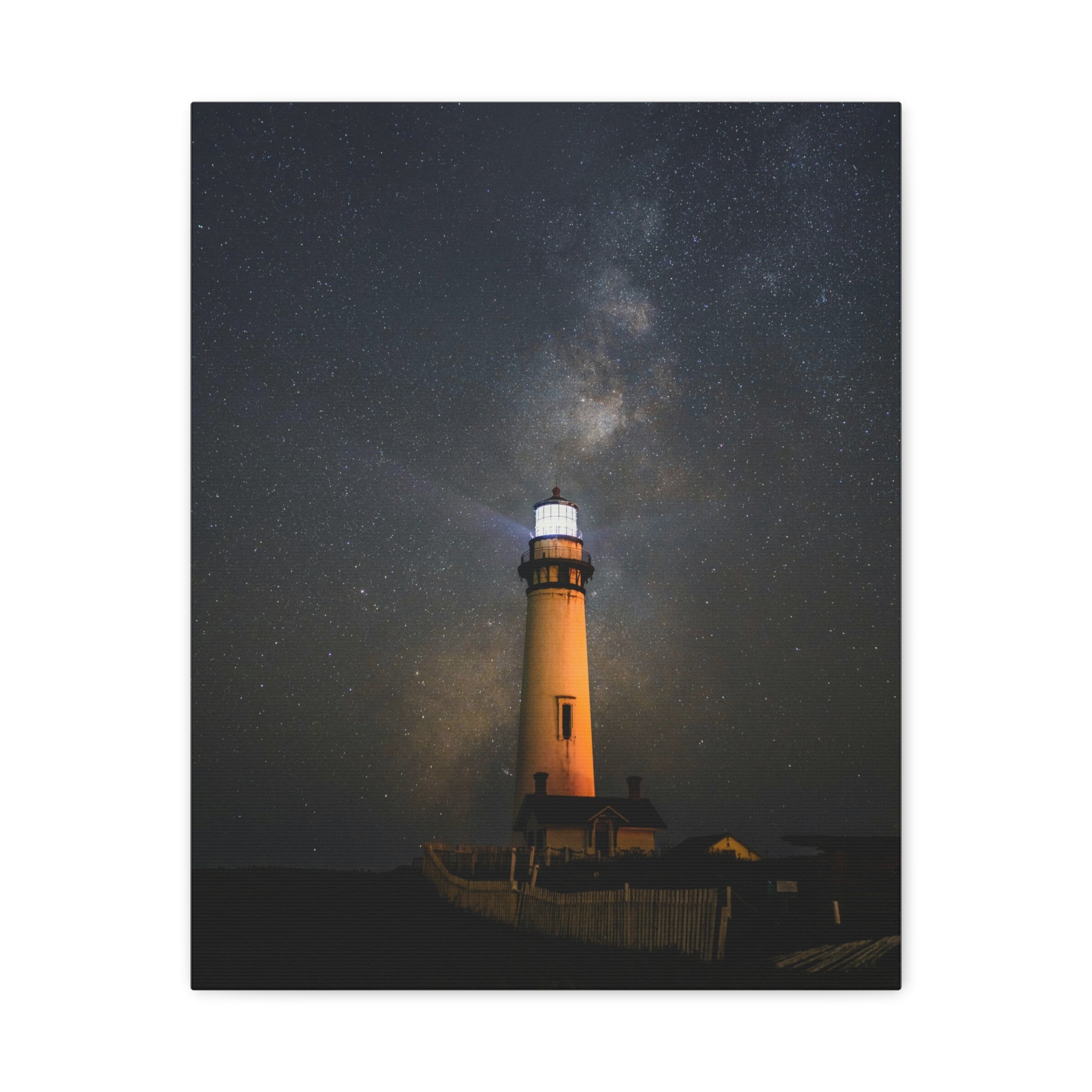 canvas-print-lighthouse-on-rock-matte-canvas-stretched-1-25-inch-coastal-wall-art-nautical-decor-beach-house-decoration-seasi