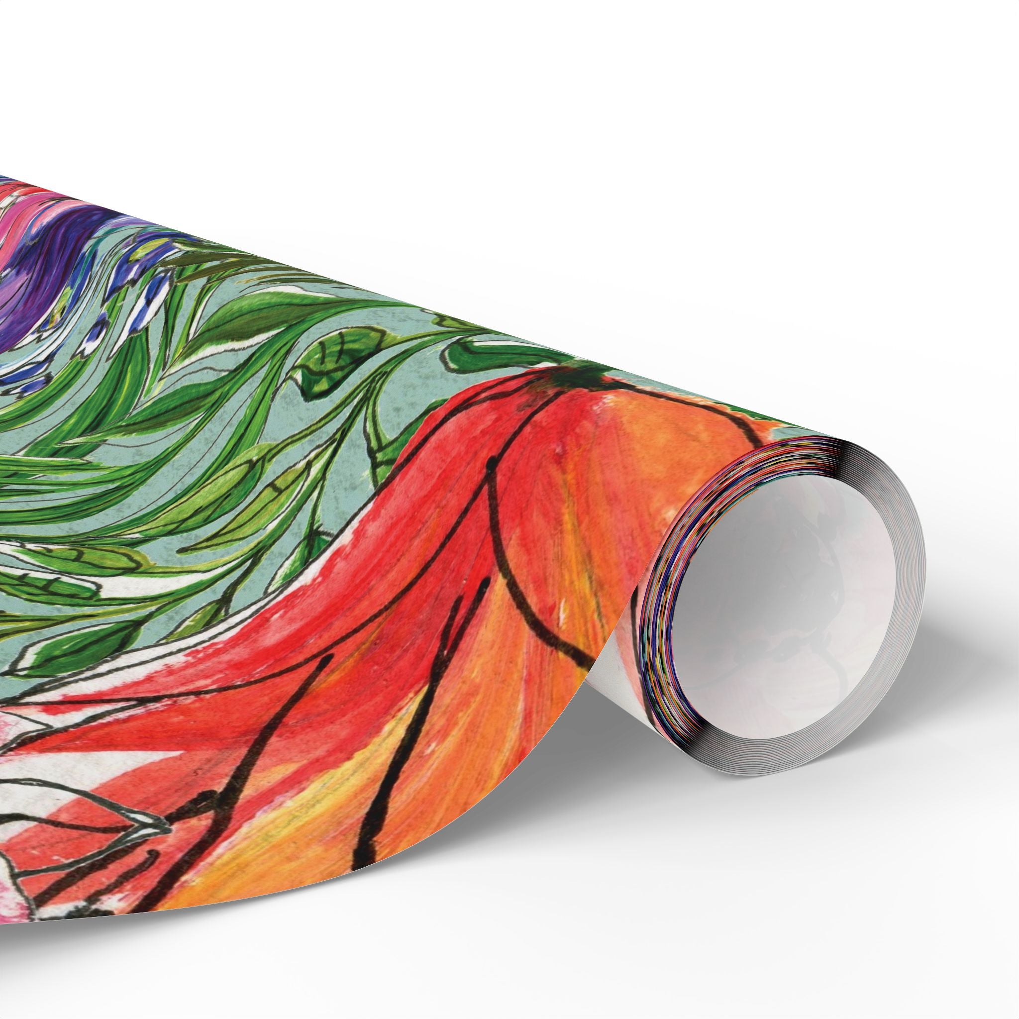 floral-wrapping-papers-pink-purple-oil-painting-gift-wrap-holiday-present-packaging-birthday-party-decor-craft-supplies-weddi