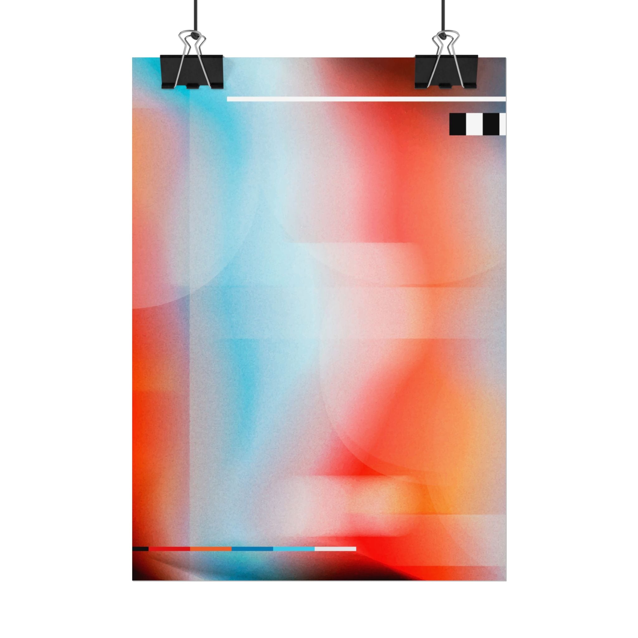 Poster Print, Abstract Orange Poster Art, Retro Colorful Home Decor, Poster Wall Art, Poster Gift, Living Room Decor, Unique Gift Idea