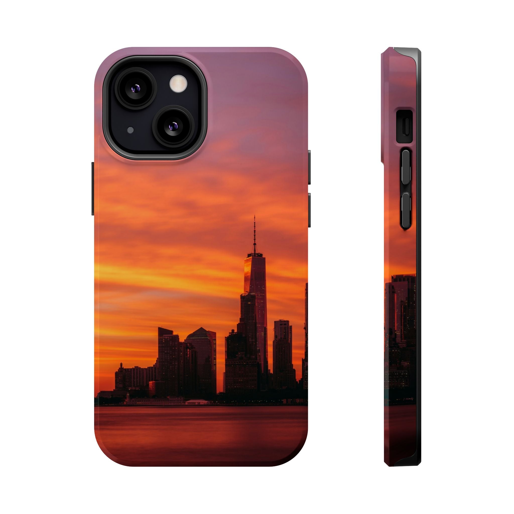 sunset-nyc-cityscape-magnetic-tough-case-durable-phone-protector-new-york-tough-case-gift-for-photographers-urban-aesthetic