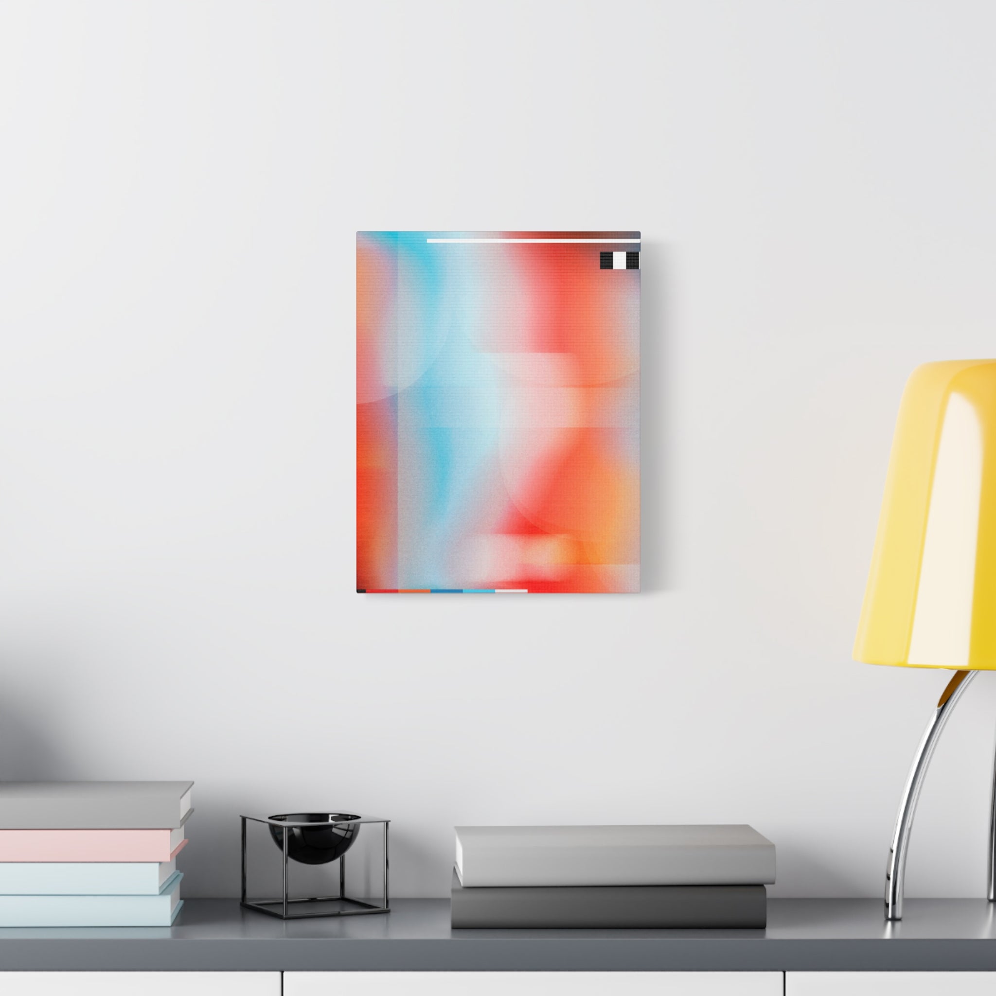 canvas-print-abstract-orange-retro-colorful-home-decor-wall-art-stretched-matte-canvas-living-room-decor-unique-gift-idea