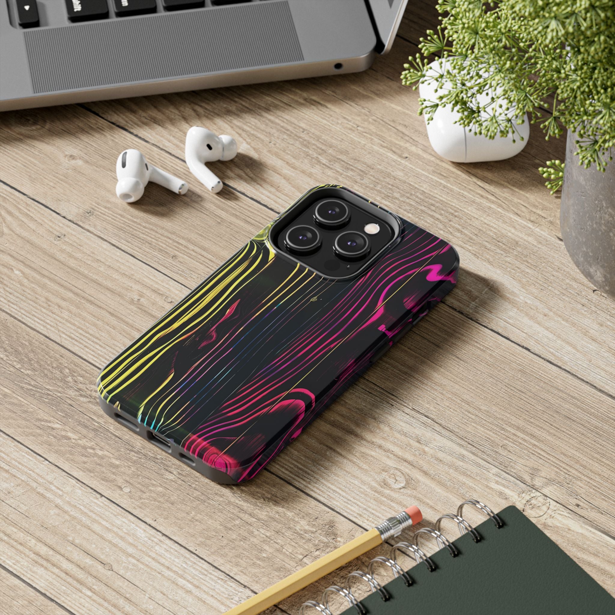 disco-neon-tough-iphone-cases-wood-grain-texture-iphone-case-cover-protective-iphone-shell-unique-iphone-accessories-iphone-1