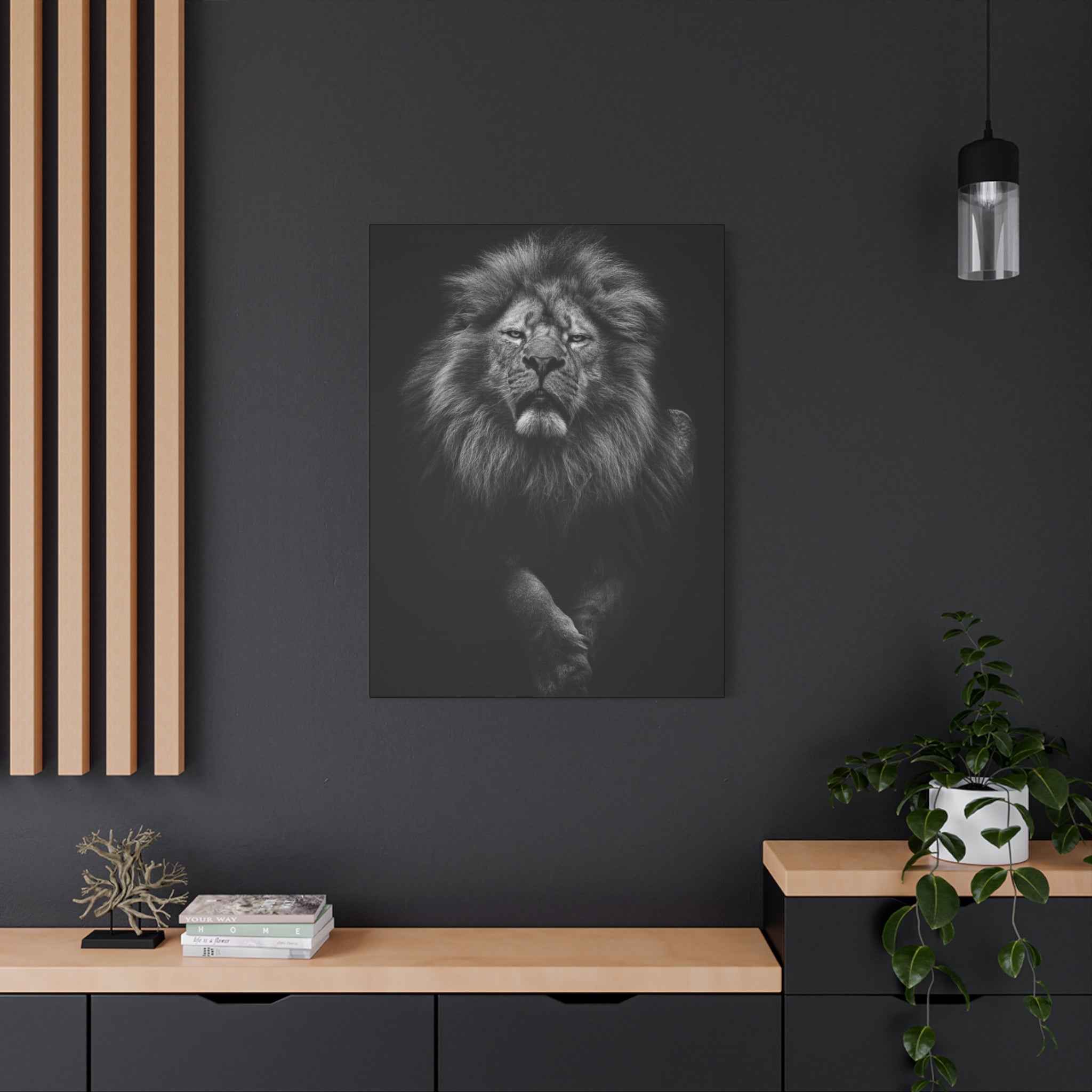 canvas-print-lion-wall-art-black-and-white-living-room-decor-matte-stretched-lion-poster-jungle-animal-art-print-wildlife-saf