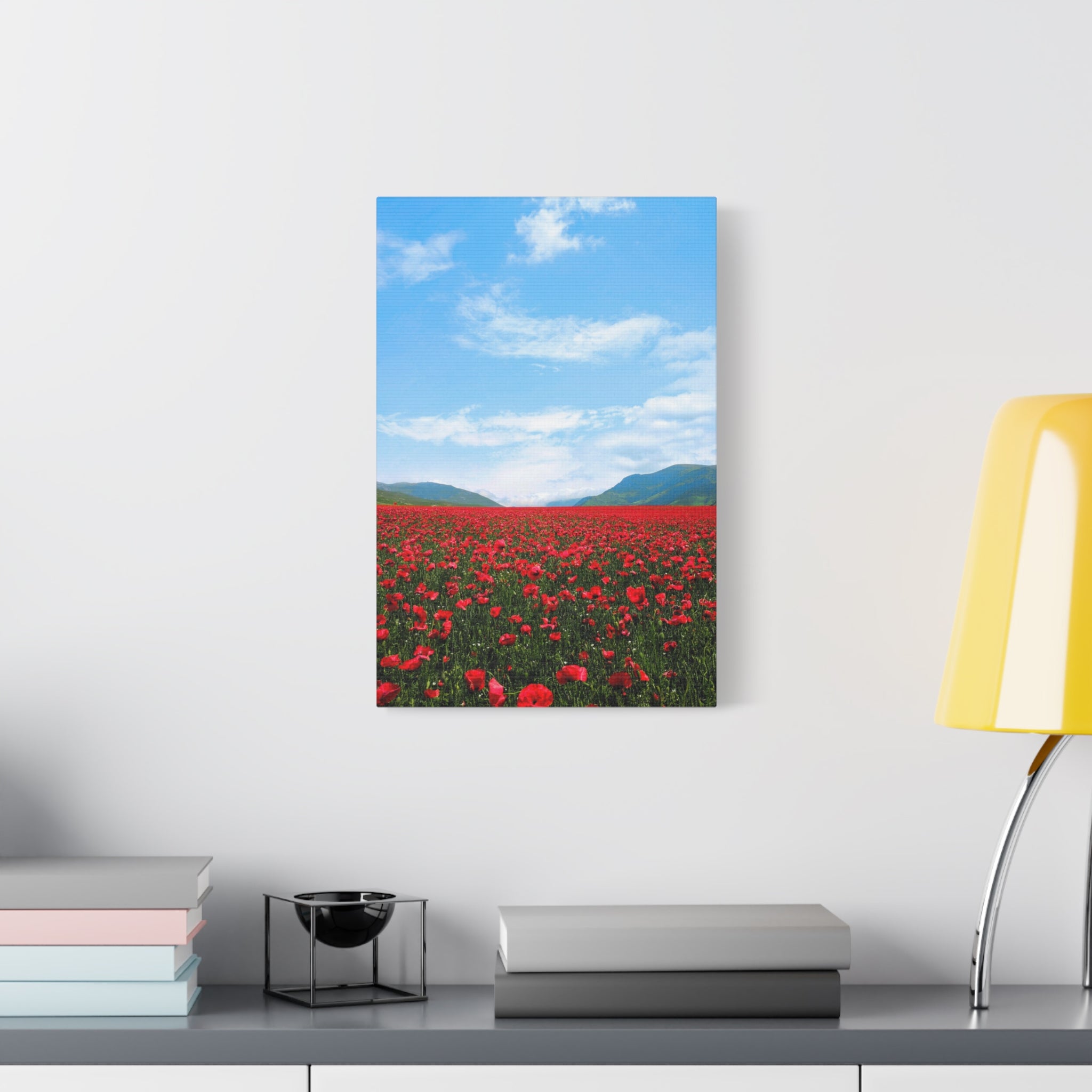 canvas-wall-art-red-poppy-flower-print-spring-floral-decor-matte-stretched-1-25-inch-home-office-decoration