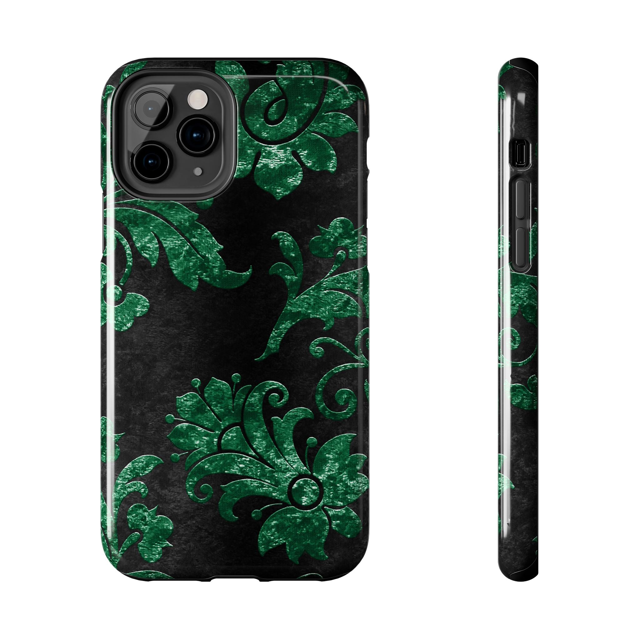 embossed-emerald-velvet-tough-iphone-case-protective-iphone-cover-heavy-duty-iphone-case-rugged-phone-case-durable-smartphone