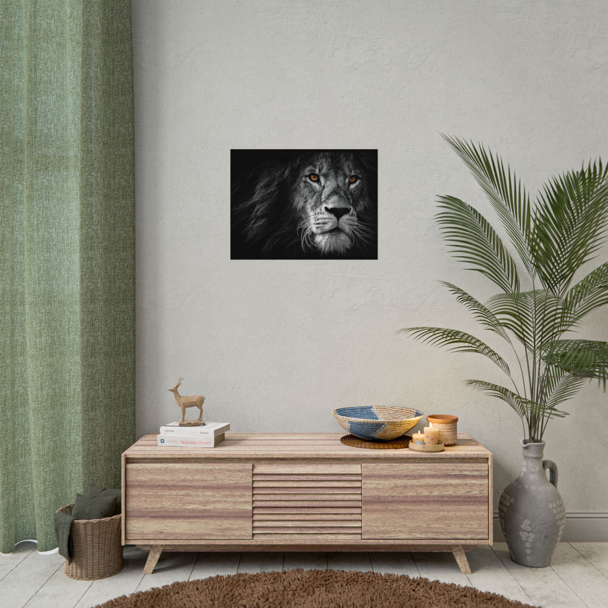 poster-print-lion-wall-art-black-and-white-monochrome-decor-living-room-decor-lion-poster-jungle-animal-art-print-wildlife-sa