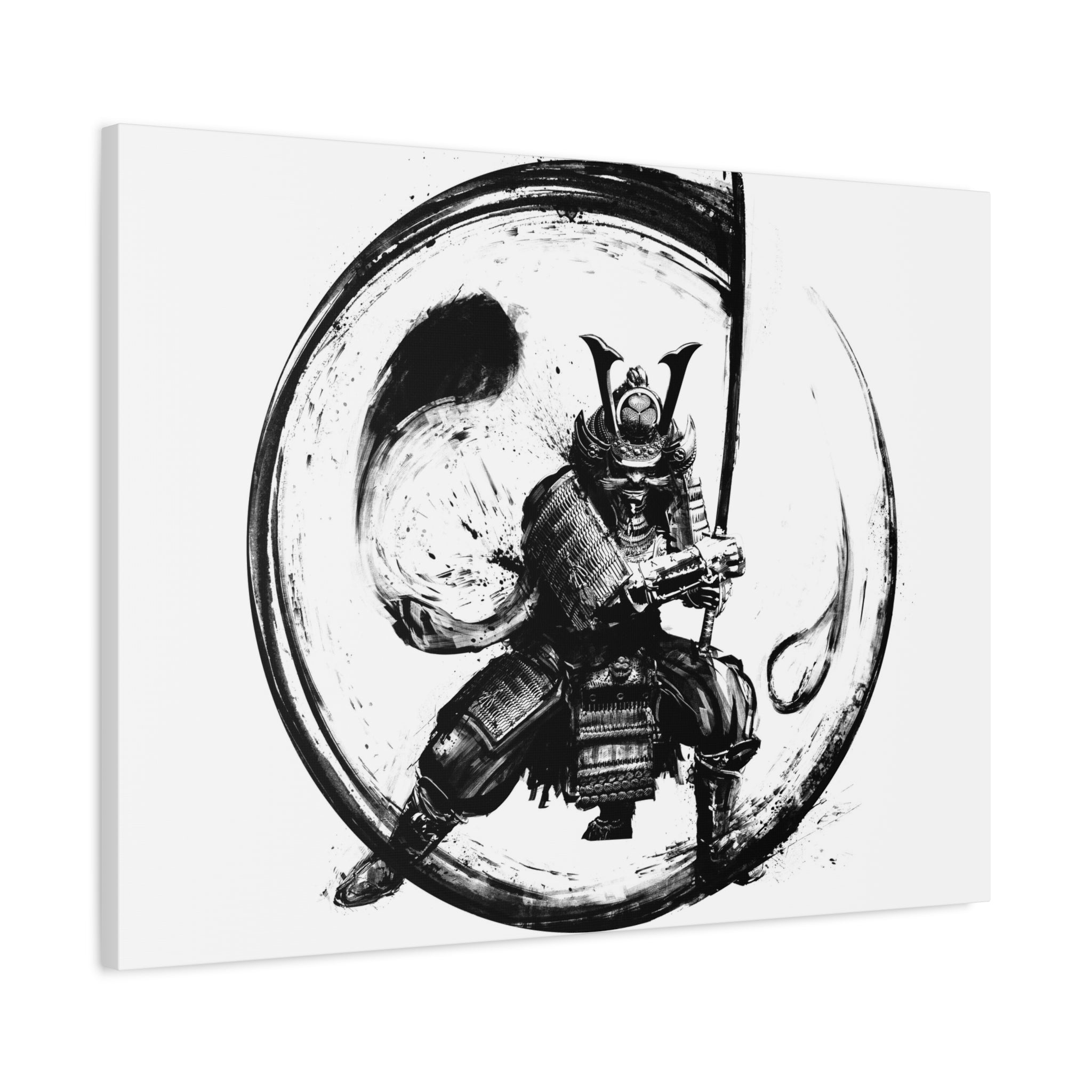 canvas-wall-art-japanese-samurai-ying-yang-katana-oni-mask-black-and-white-home-decor-zen-wall-hanging-asian-art-samurai-swor