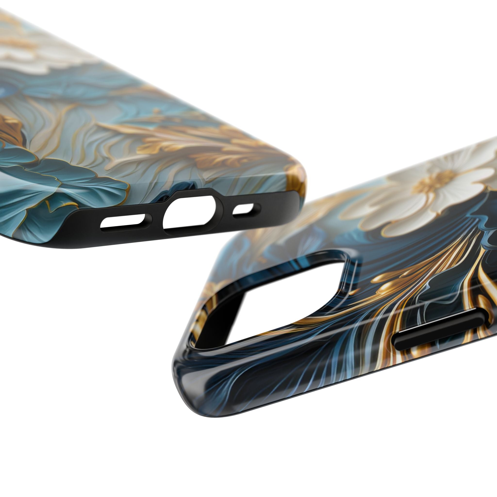textured-art-nouveau-floral-tough-phone-case-cottagecore-iphone-case-unique-floral-phone-cover-vintage-style-iphone-case-prot