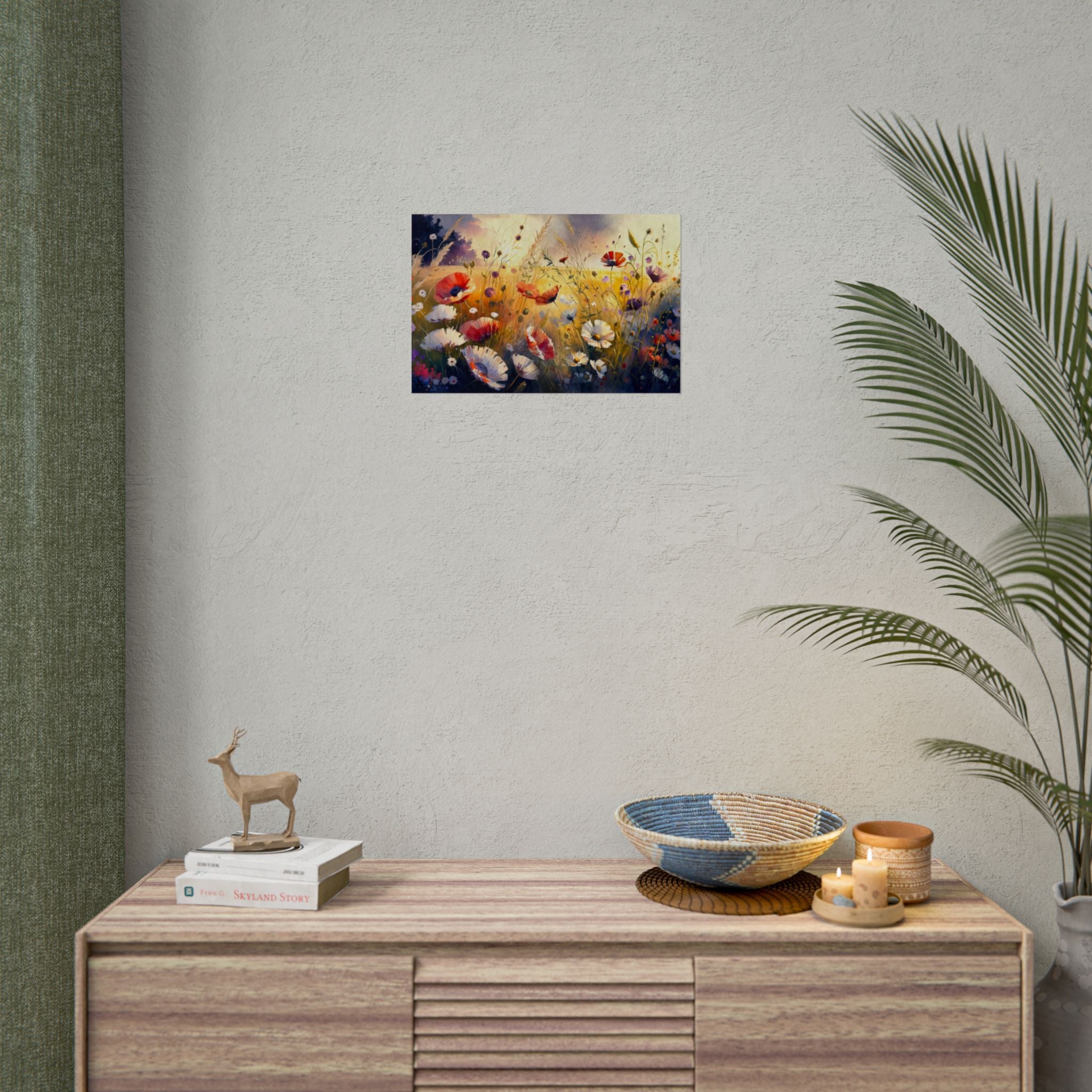 wild-flower-market-poster-wall-decor-floral-home-decor-vintage-botanical-landscape-farm-house-wall-art-field-of-flowers-print