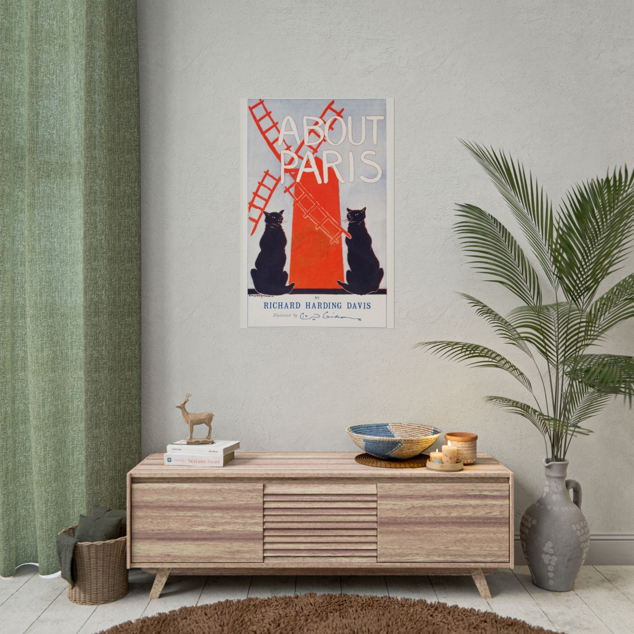 poster-print-paris-decor-by-edward-penfield-rolled-poster-fine-art-black-cats-living-room-home-decor-parisian-illustration-po