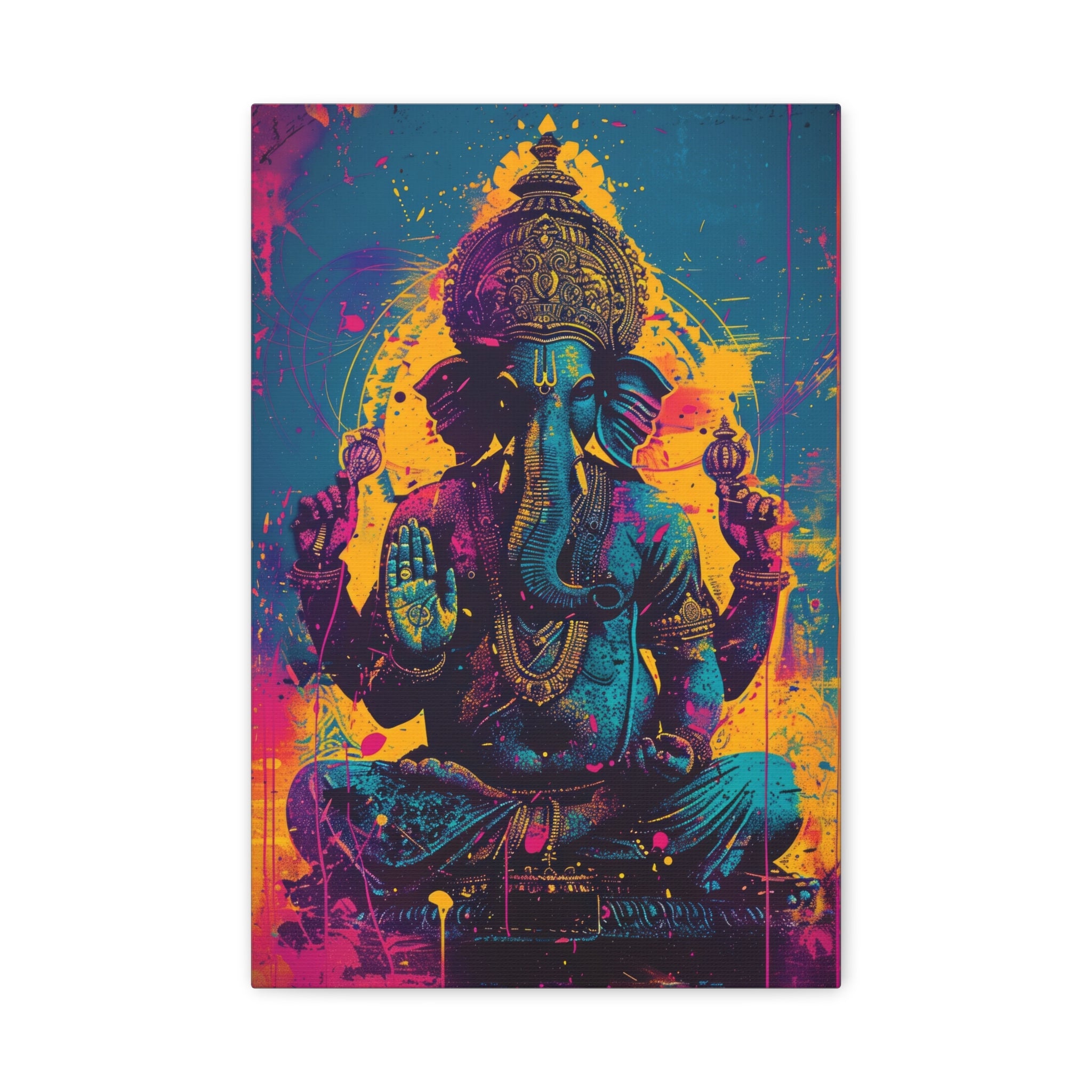 colorful-ganesha-canvas-print-wall-art-decor-spiritual-home-decor-indian-elephant-deity-art-hindu-god-painting-ethnic-wall-ha