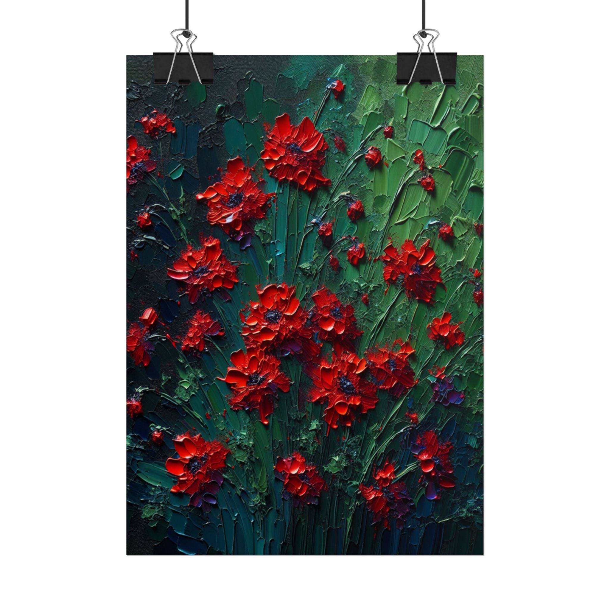 red-wildflowers-poster-print-impasto-oil-painting-look-stretched-wall-art-home-decor-floral-print-gift-for-nature-lover