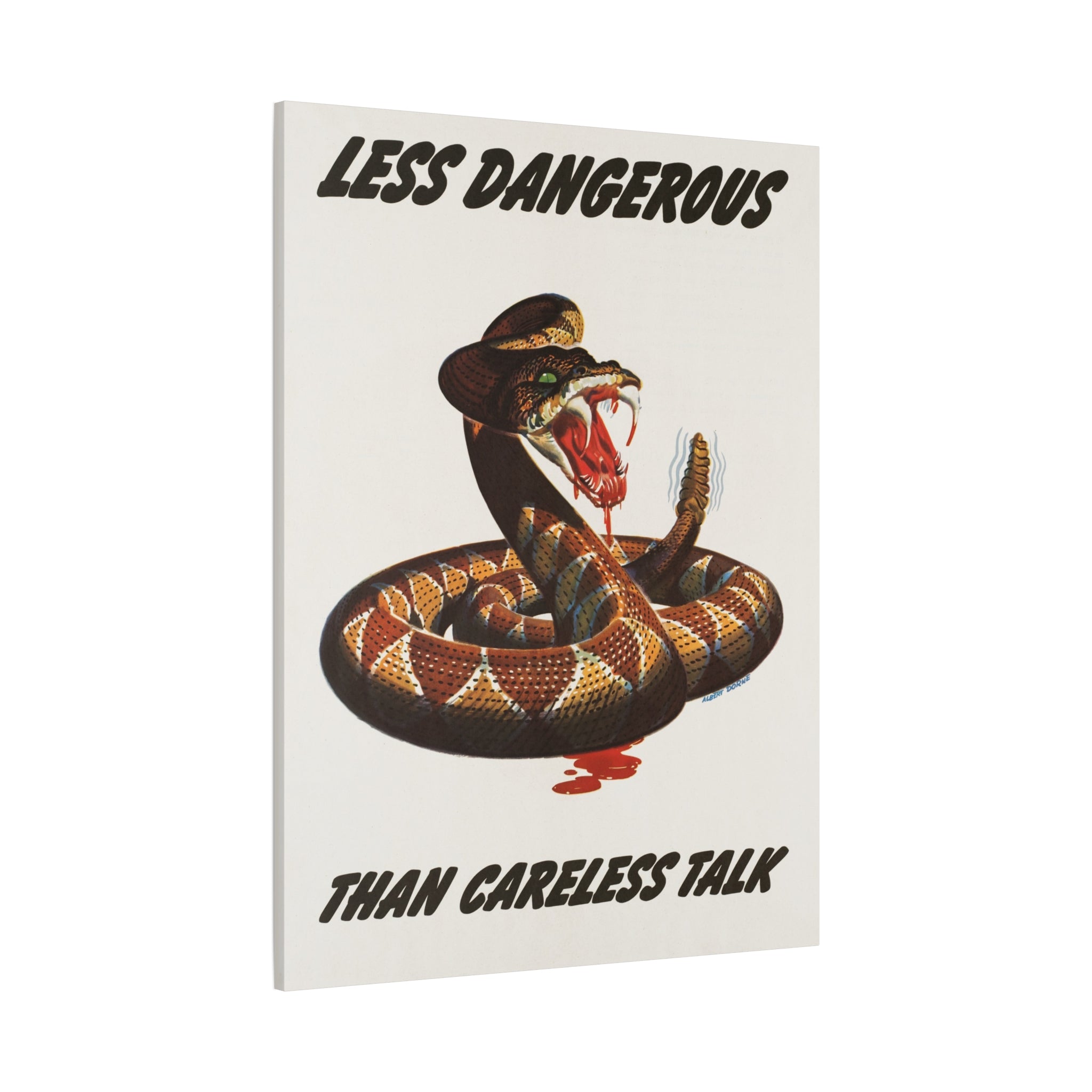 canvas-print-cobra-motivational-art-matte-finish-stretched-wall-art-less-dangerous-than-careless-talk-home-decor