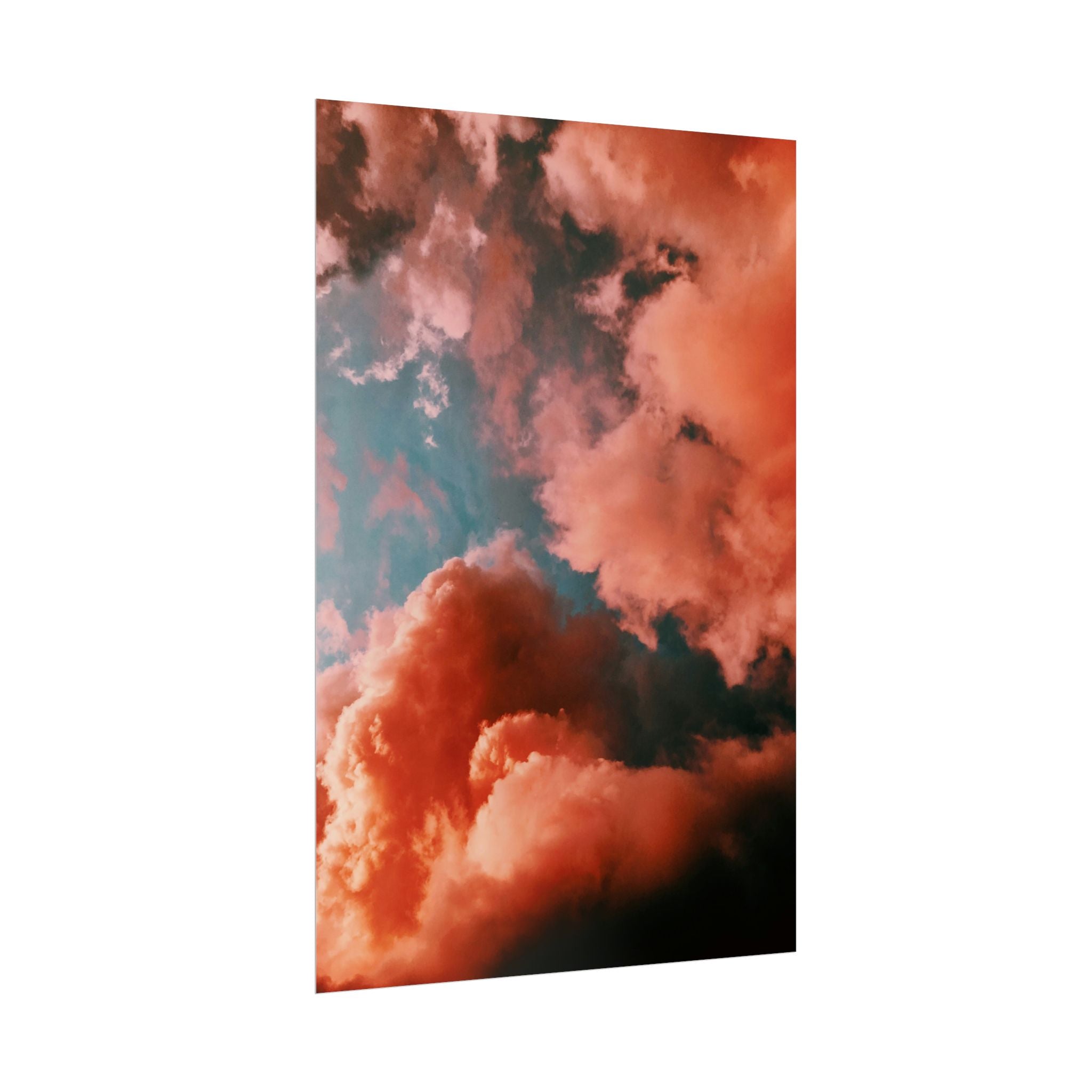 pinkish-cloud-sunset-poster-print-pink-wall-art-sunset-artwork-home-wall-decor-room-decoration-wall-hanging