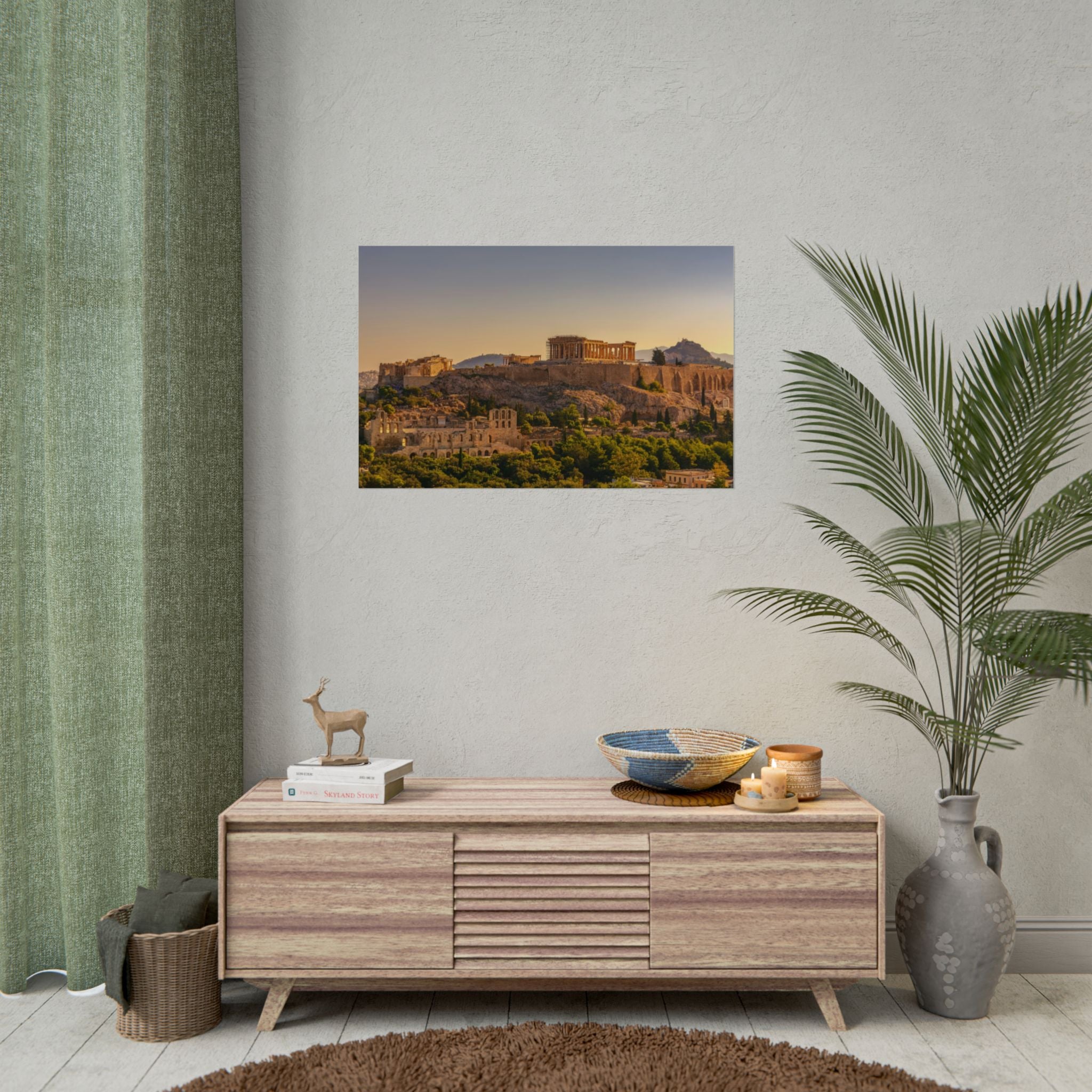 acropolis-panoramic-fine-art-poster-print-greek-wall-art-athens-greece-home-decor-travel-lover-gift-landscape