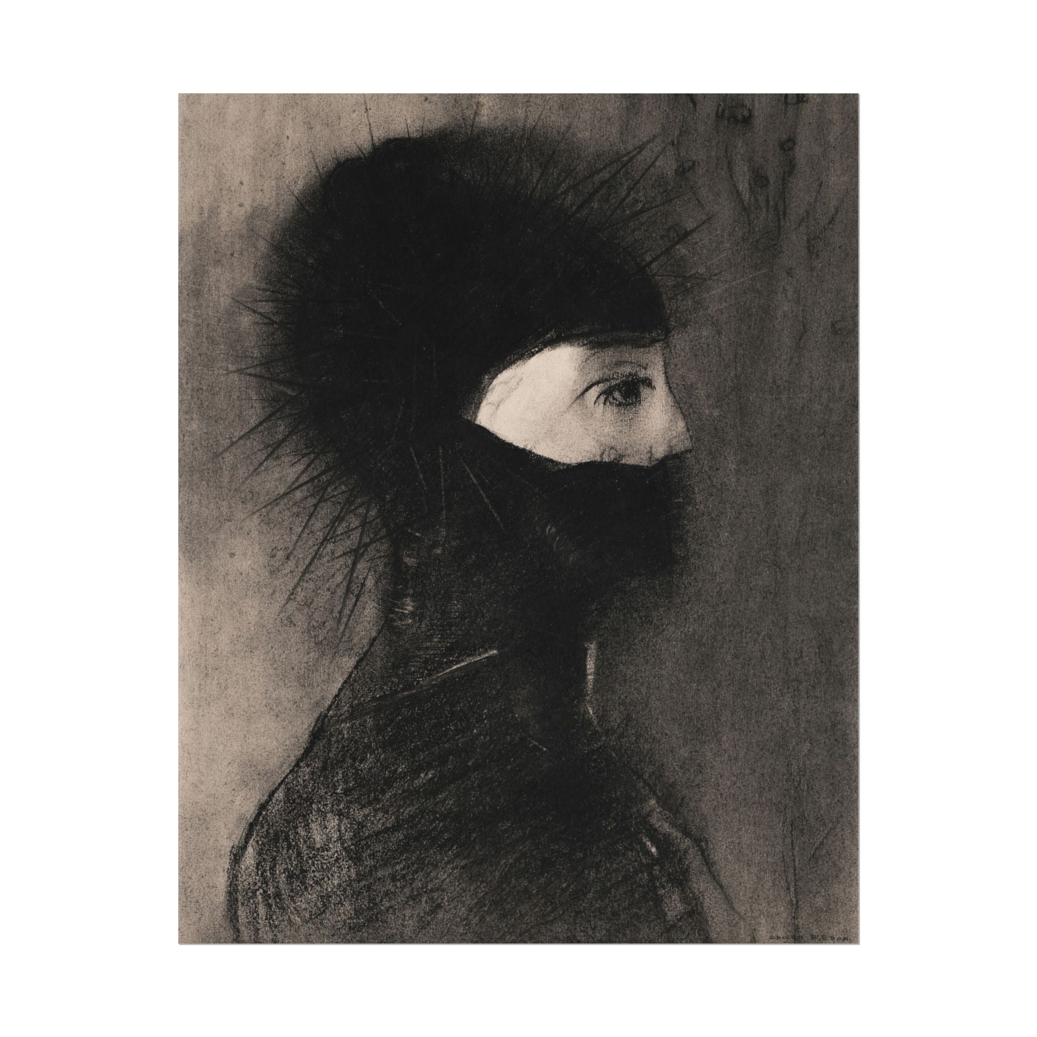 armor-by-odilon-redon-poster-print-vintage-woman-illustration-post-impressionism-art-wall-decor