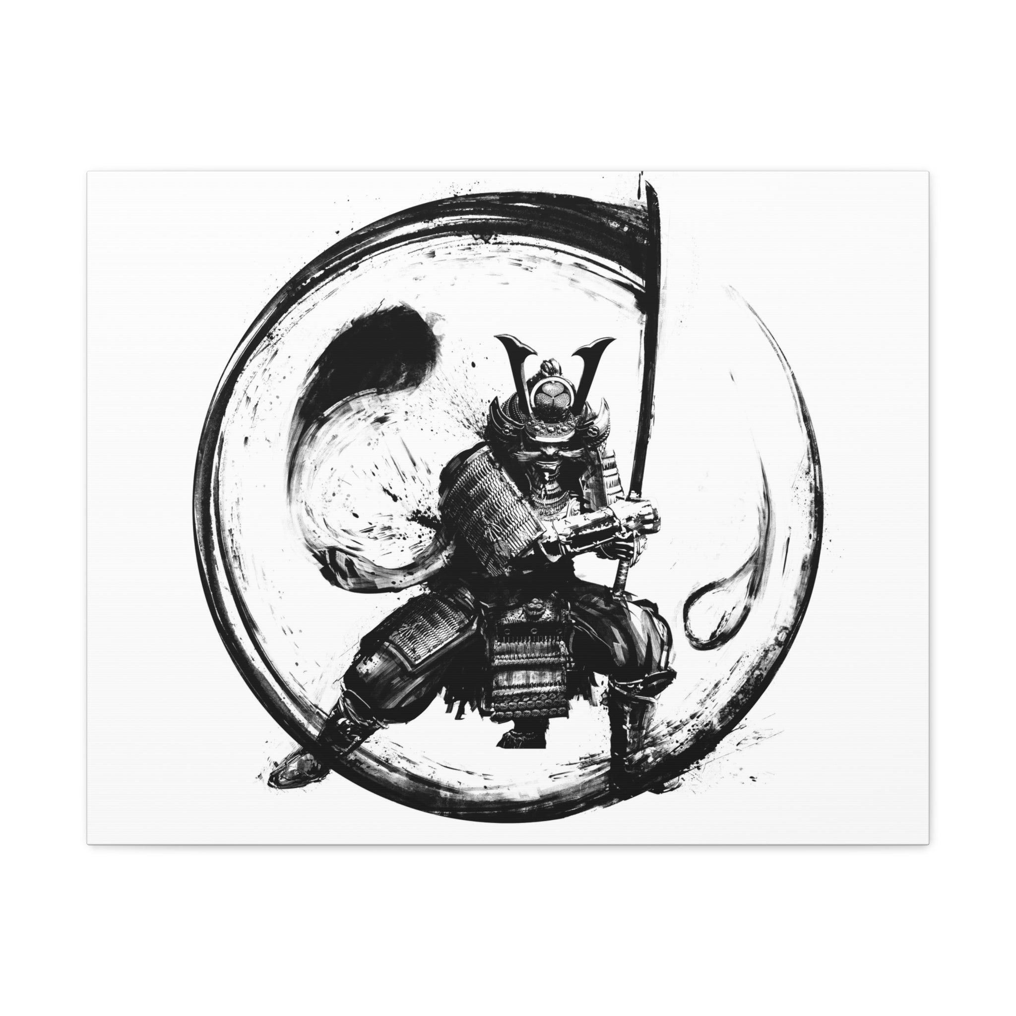 canvas-wall-art-japanese-samurai-ying-yang-katana-oni-mask-black-and-white-home-decor-zen-wall-hanging-asian-art-samurai-swor