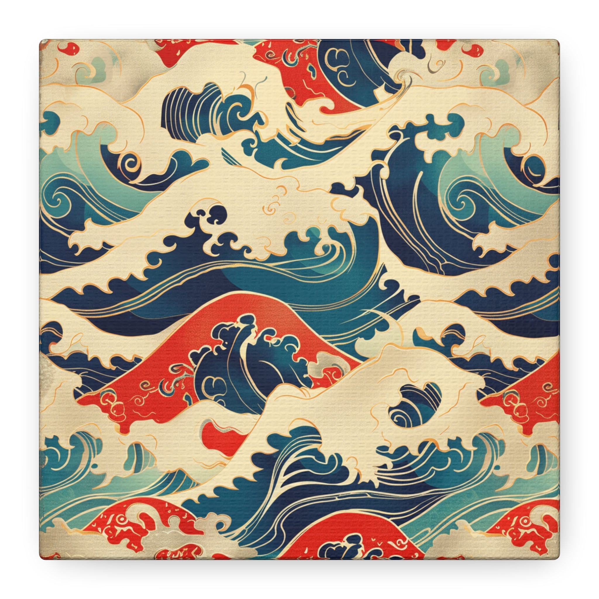 canvas-print-vintage-wave-pattern-japanese-style-colorful-wall-art-home-decor-stretched-matte-canvas-unique-gift-idea-office-