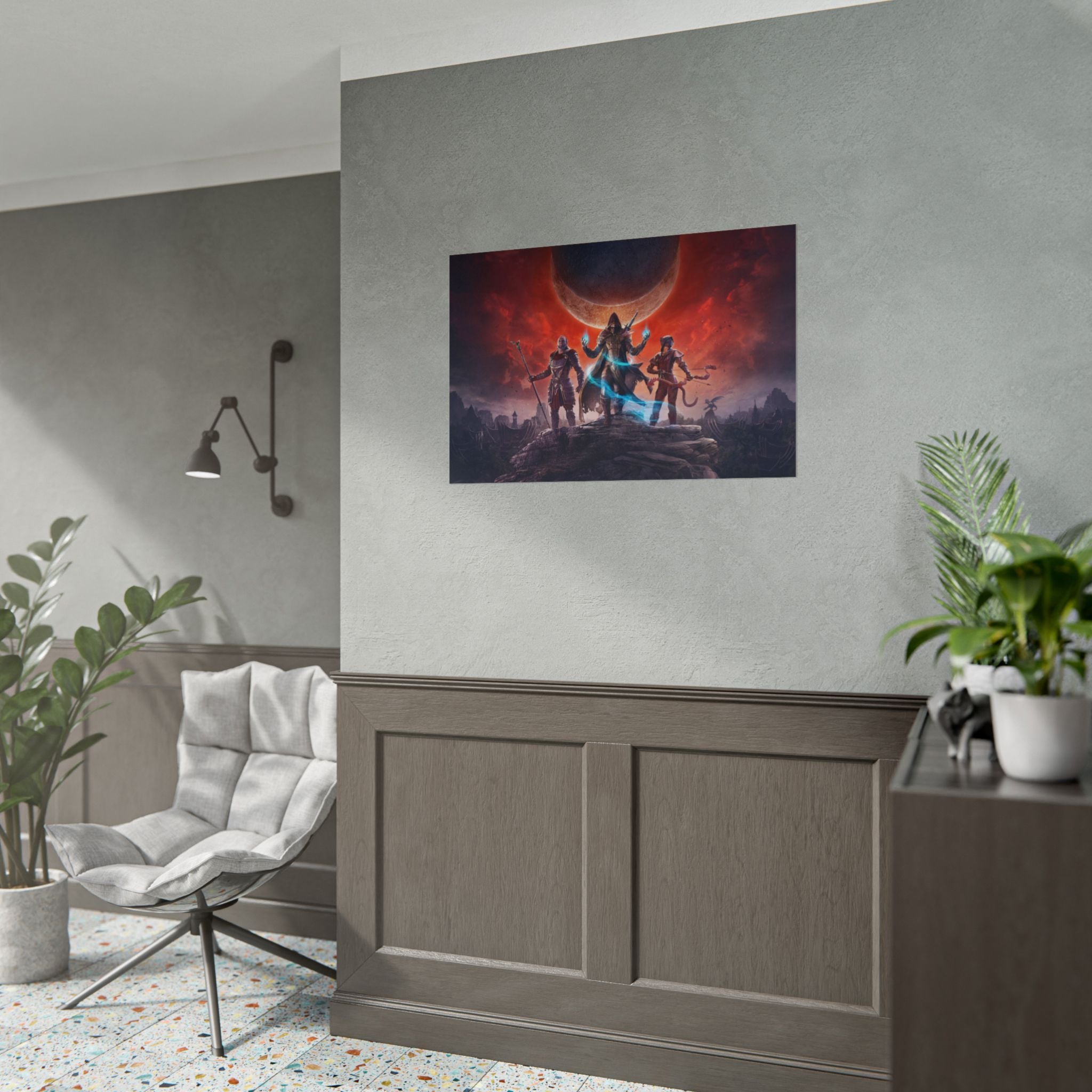 the-elder-scrolls-skyrim-elsweyr-poster-wall-art-dragon-game-poster-print-game-room-decor-warrior-gaming-wall-