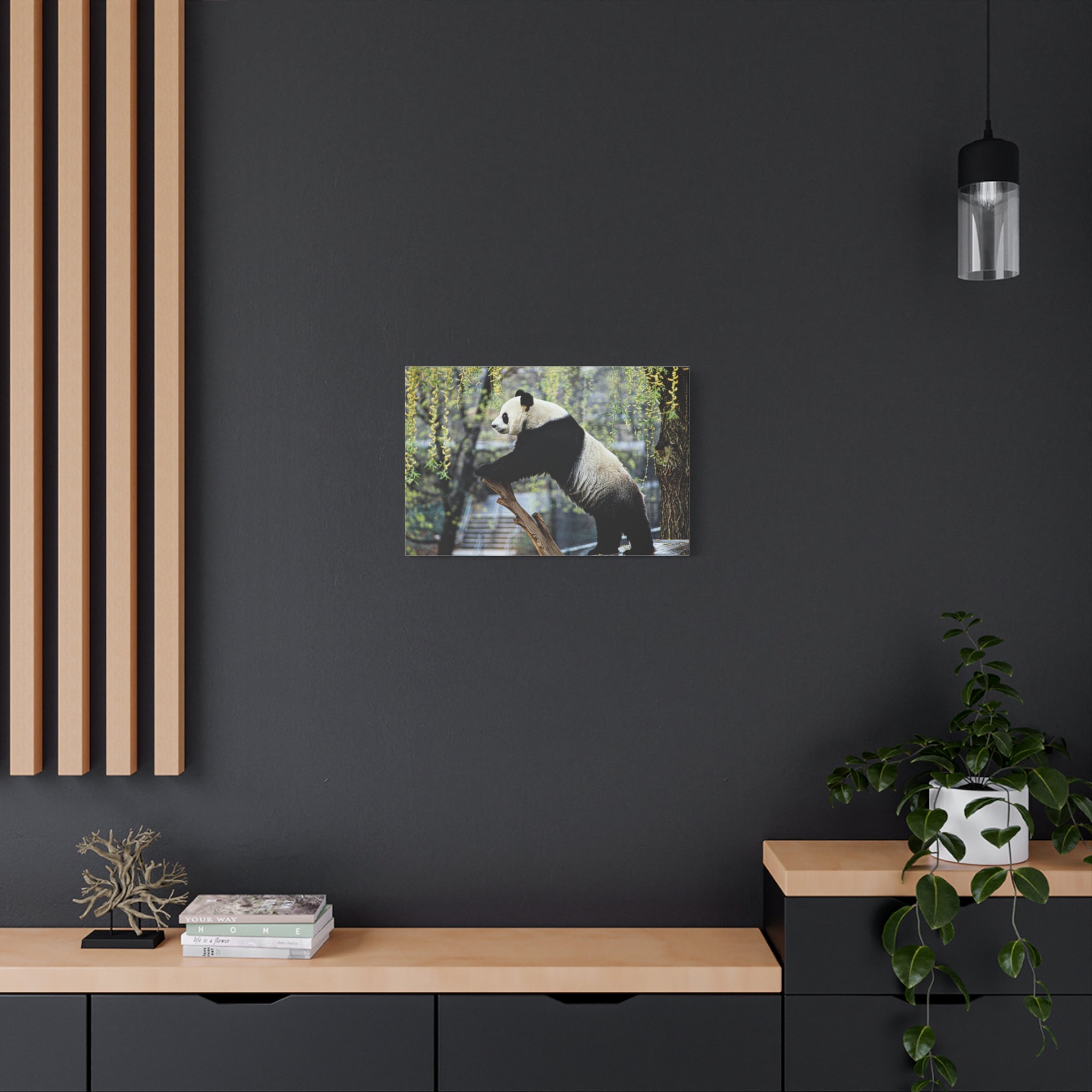 canvas-wall-art-cute-panda-wall-decor-nature-home-decor-panda-gift-panda-canvas-print-stretched-matte-canvas