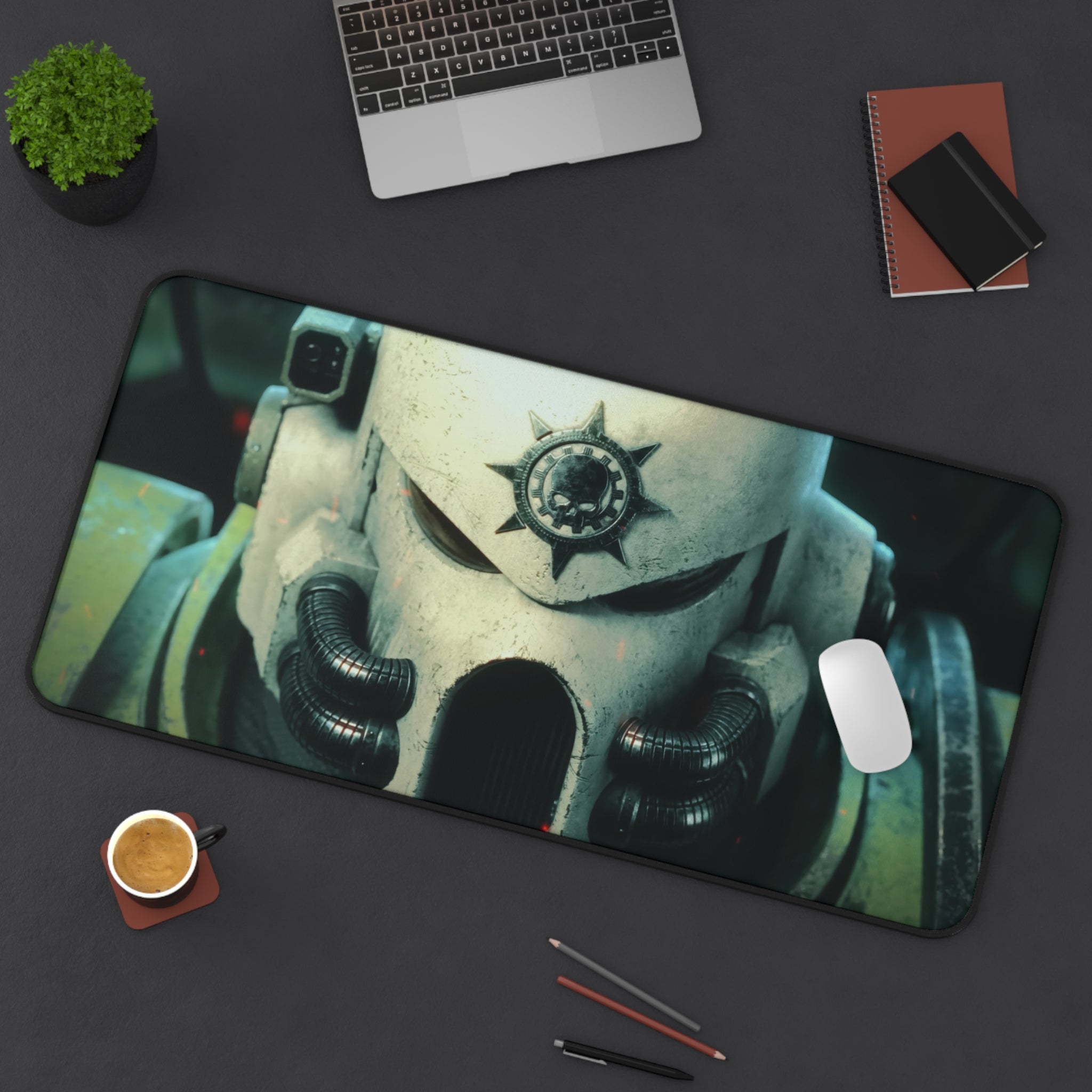 warhammer-40k-astartes-2-white-with-skull-gaming-mouse-pad-space-marine-xl-desk-mat-extended-desk-pad-for-wargaming-game