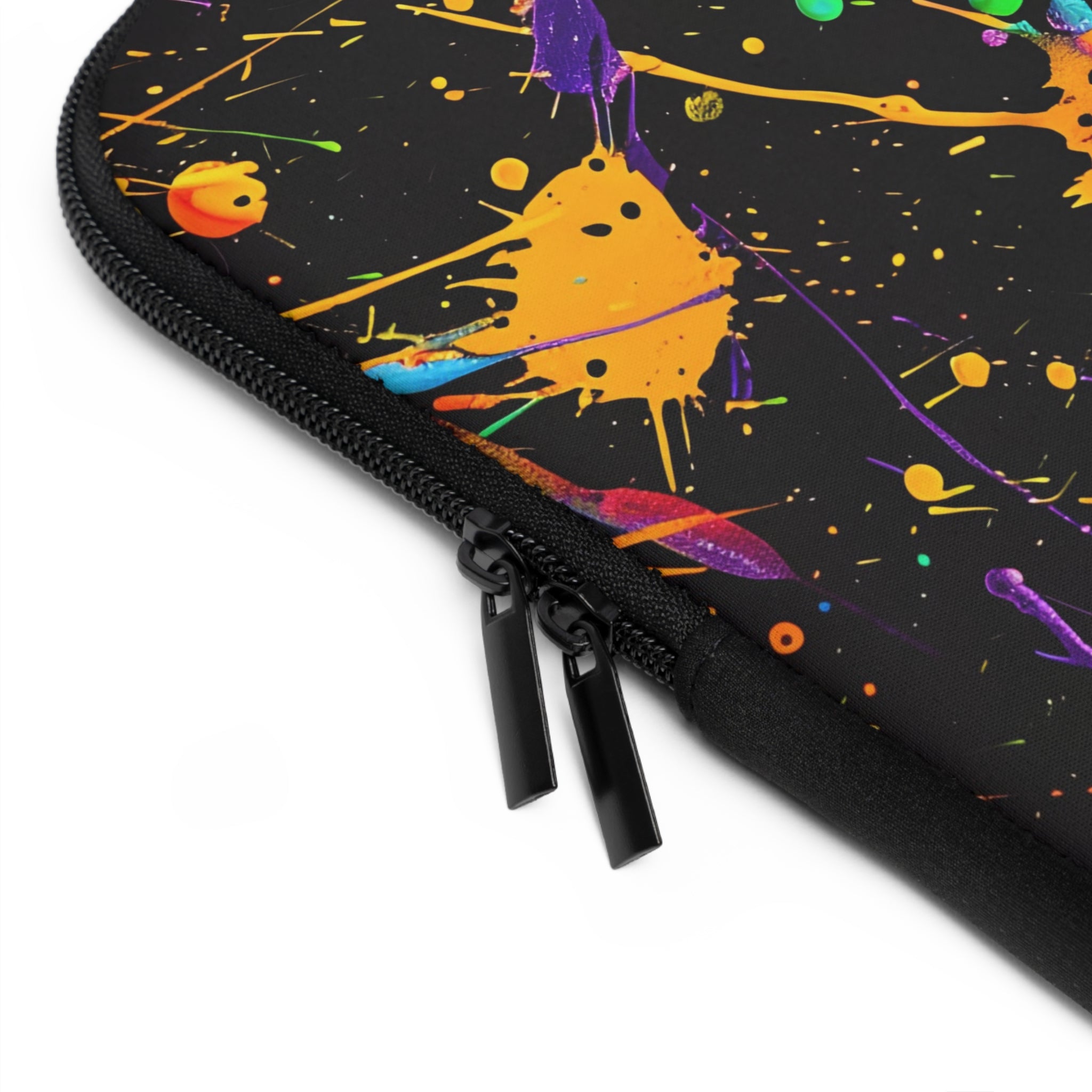 neon-abstract-paint-splatter-laptop-sleeve-yellow-drops-macbook-air-sleeve-unique-tech-accessories-colorful-laptop-case