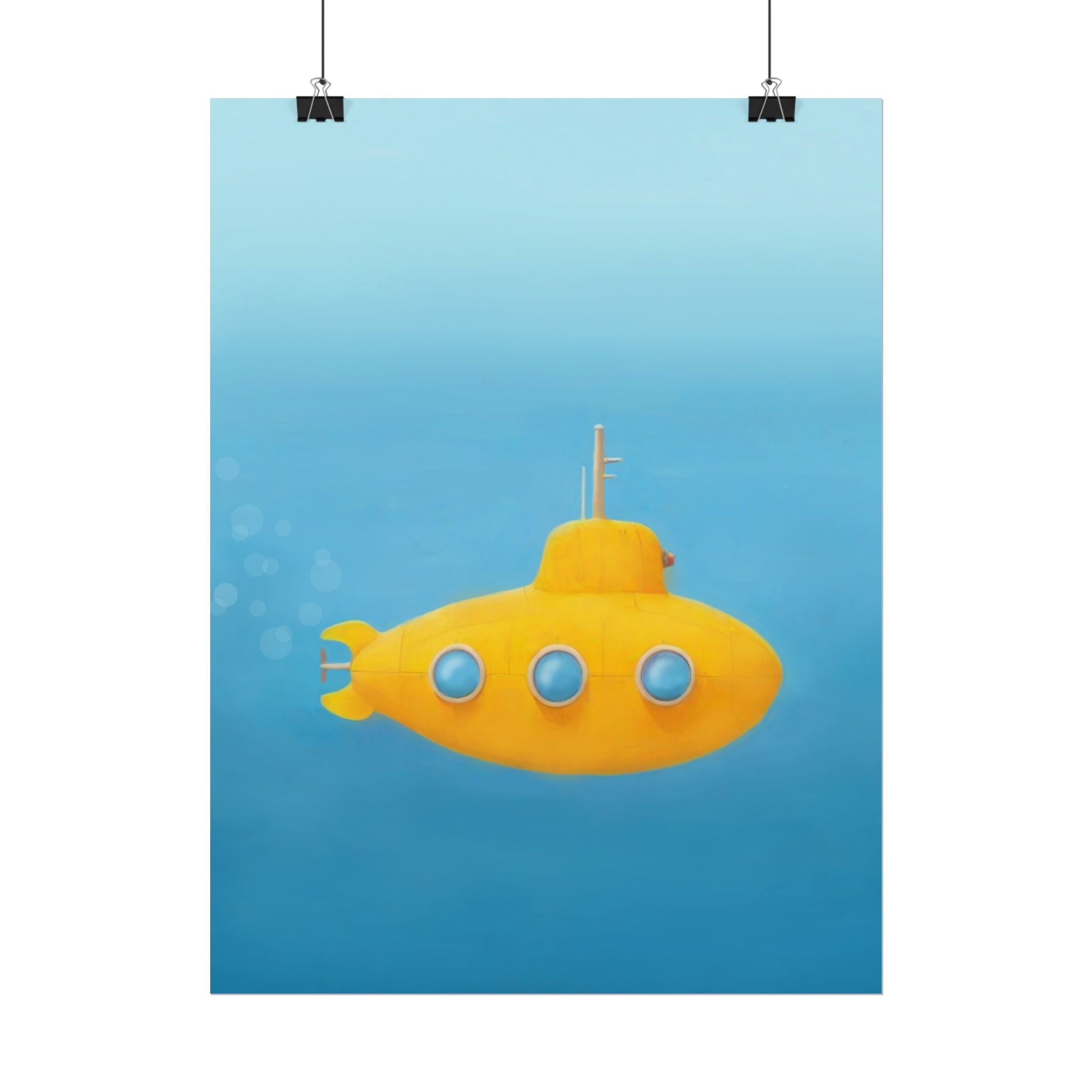 yellow-submarine-nursery-poster-art-fine-art-poster-wall-art-submarine-print-yellow-nursery-decor-gender-neutral-nursery