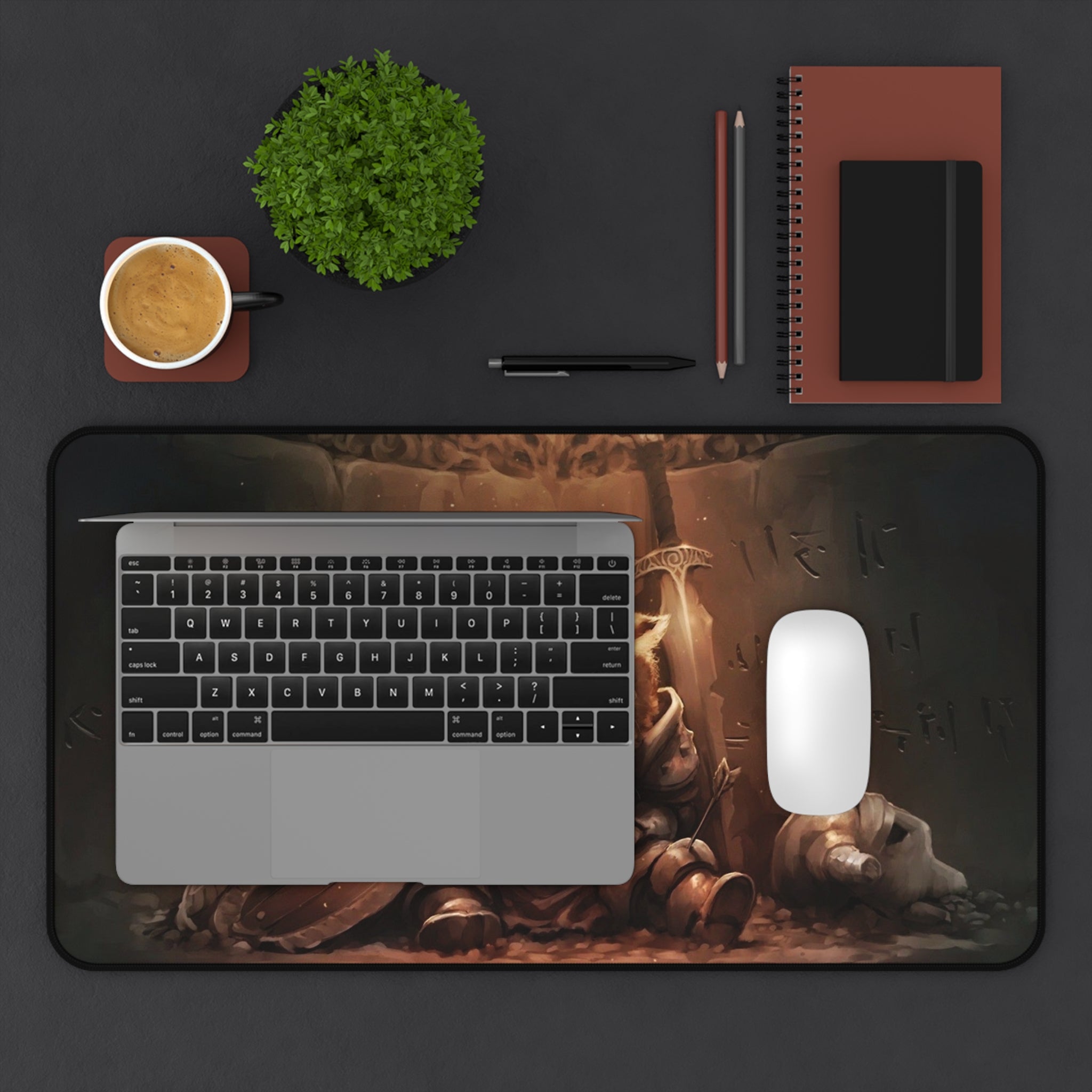 skyrim-cat-deskpad-the-elder-scrolls-oblivion-mousepad-gaming-desk-mat-dragon-and-viking-warrior-desk-decor