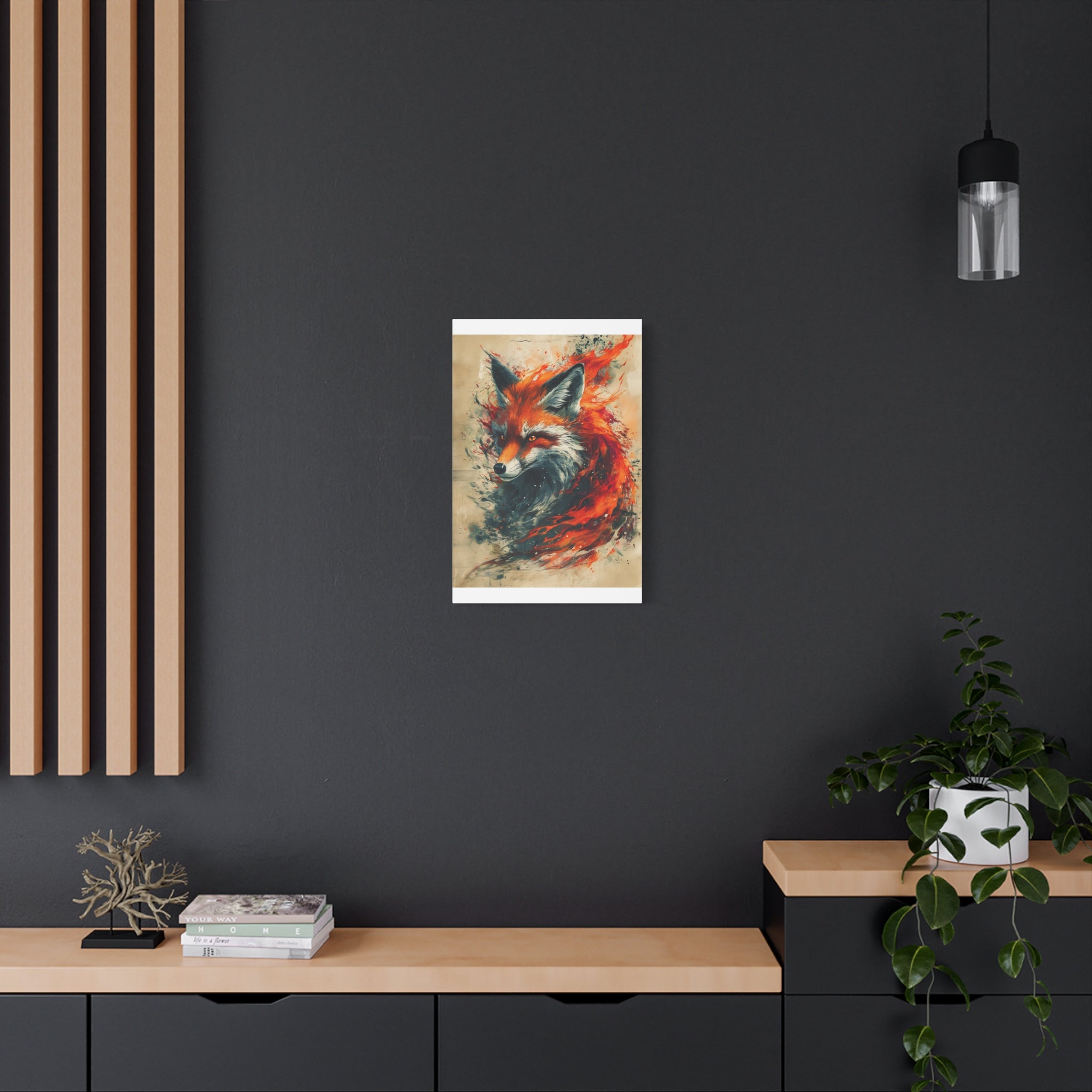Red Fox Poster Print, Fantasy Wildlife Wall Art, Home Decor, Animal Lover Gift, Nature Print, Fantasy Art Decor, Poster Wall Art