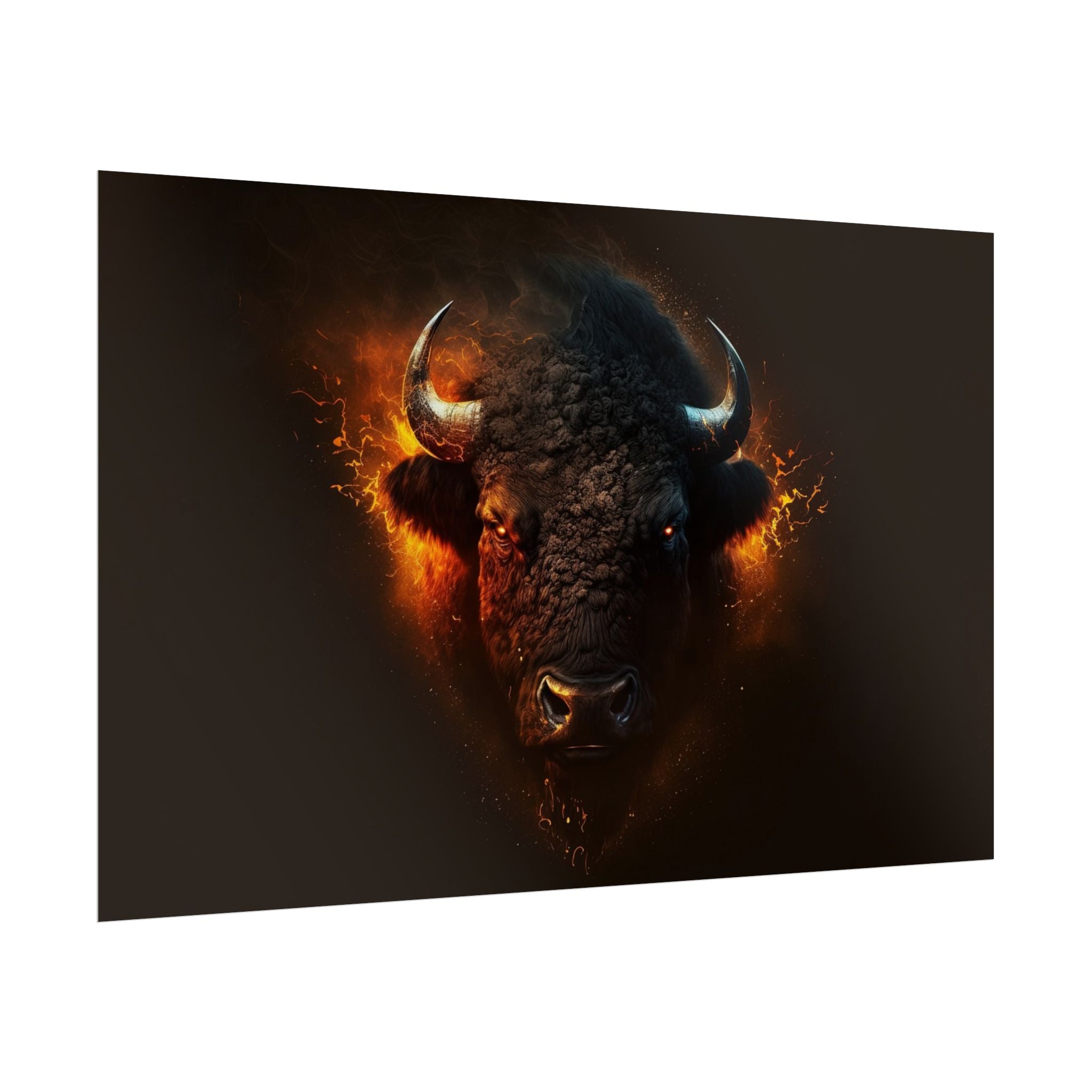 bison-art-poster-wall-decor-buffalo-gift-wildlife-home-decoration-western-bison-wall-art-nature-lover-gift-farm-house-wall-de